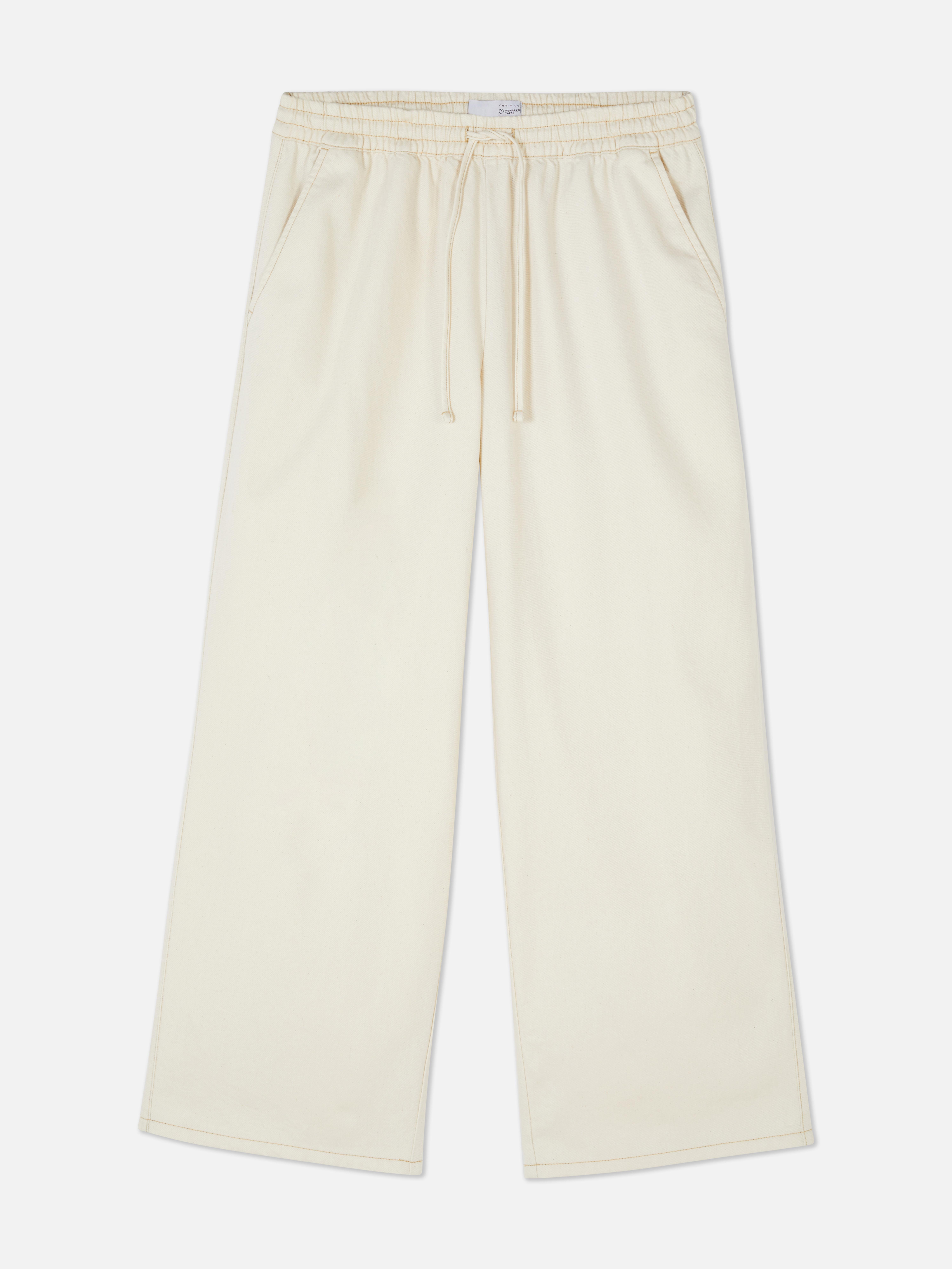 Wide Leg Jogger Jeans