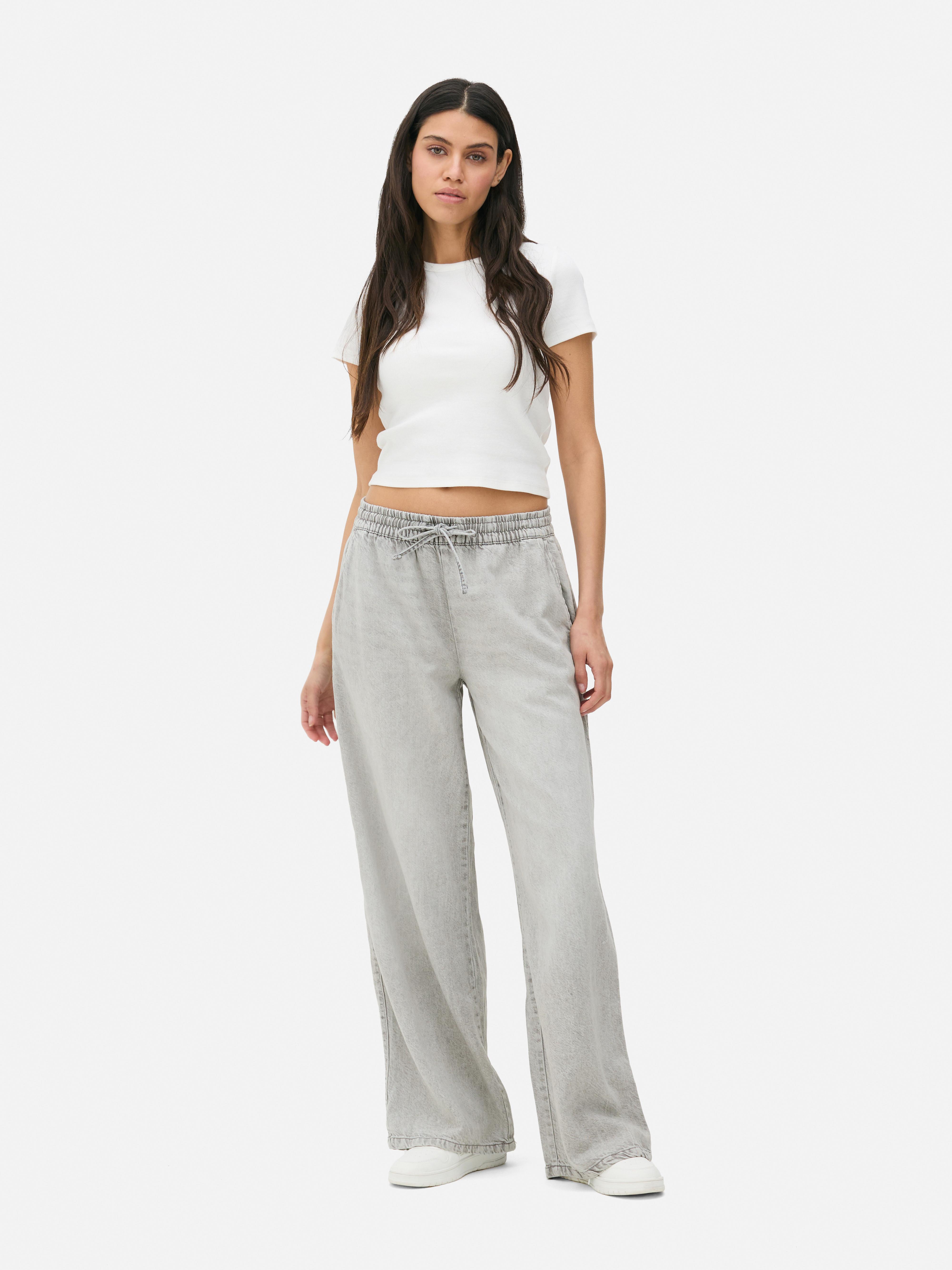 Jogg jeans met wijde pijpen Paula Echevarría