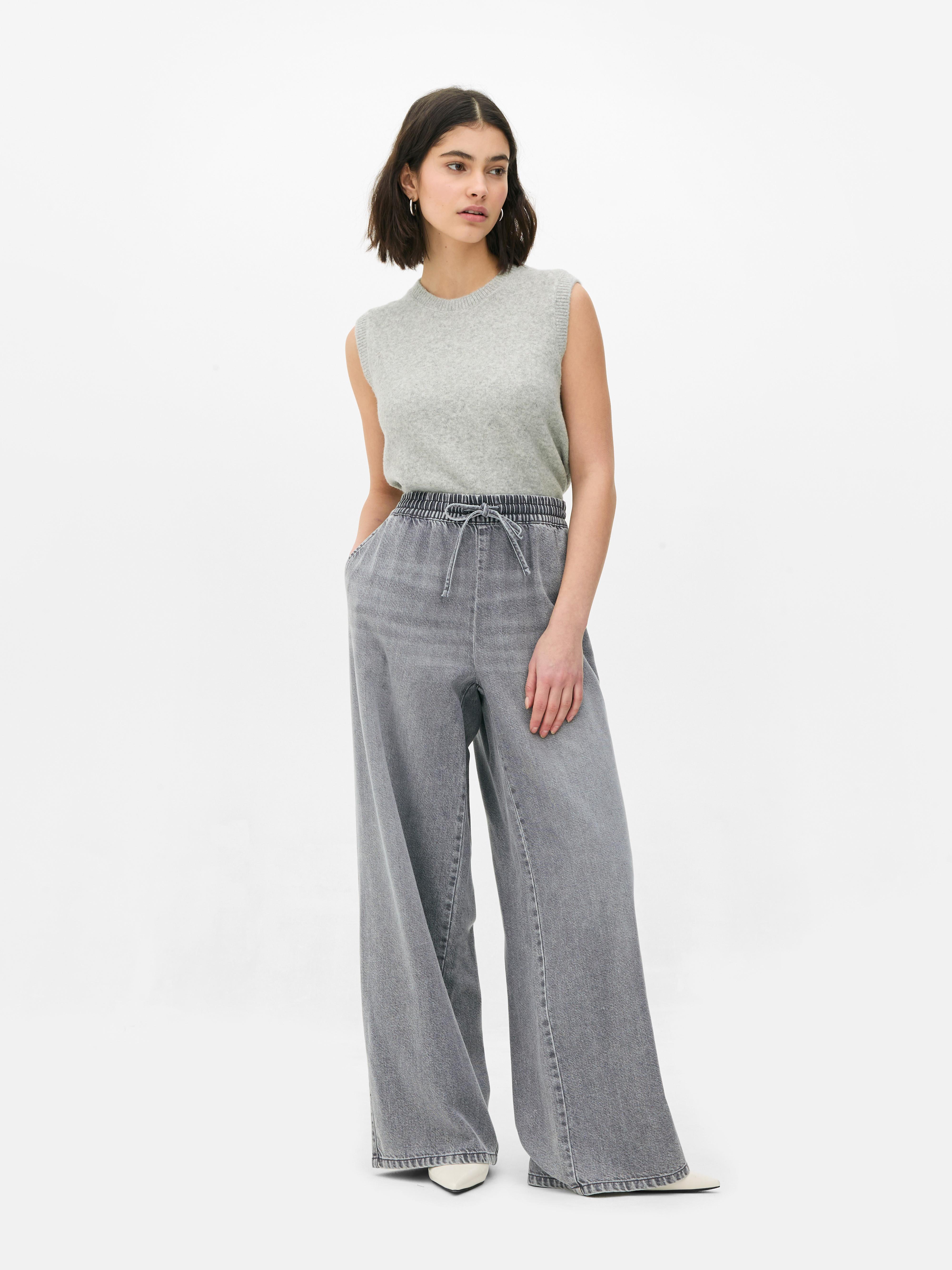 Wide Leg Jogger Jeans
