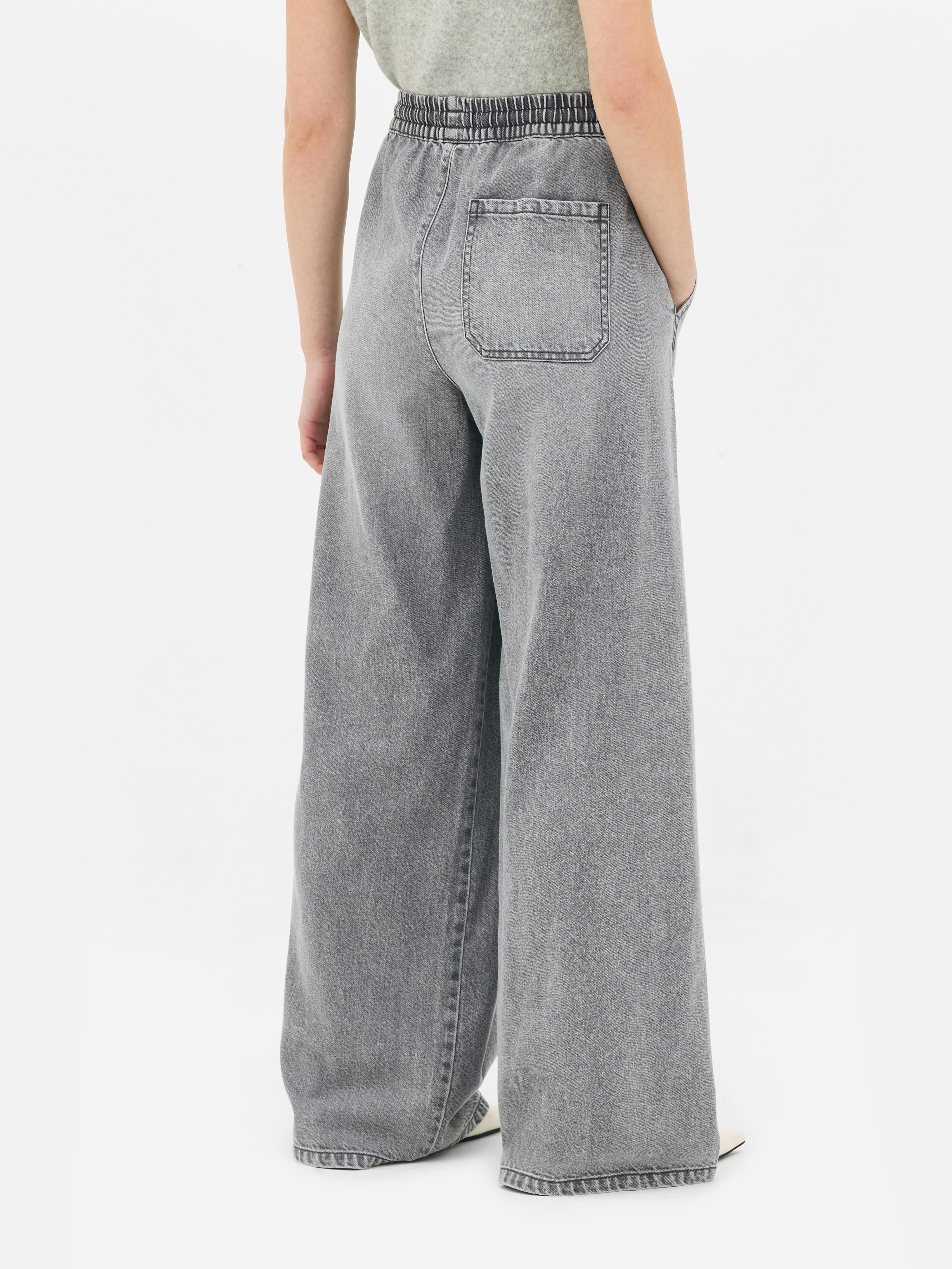 Wide Leg Jogger Jeans