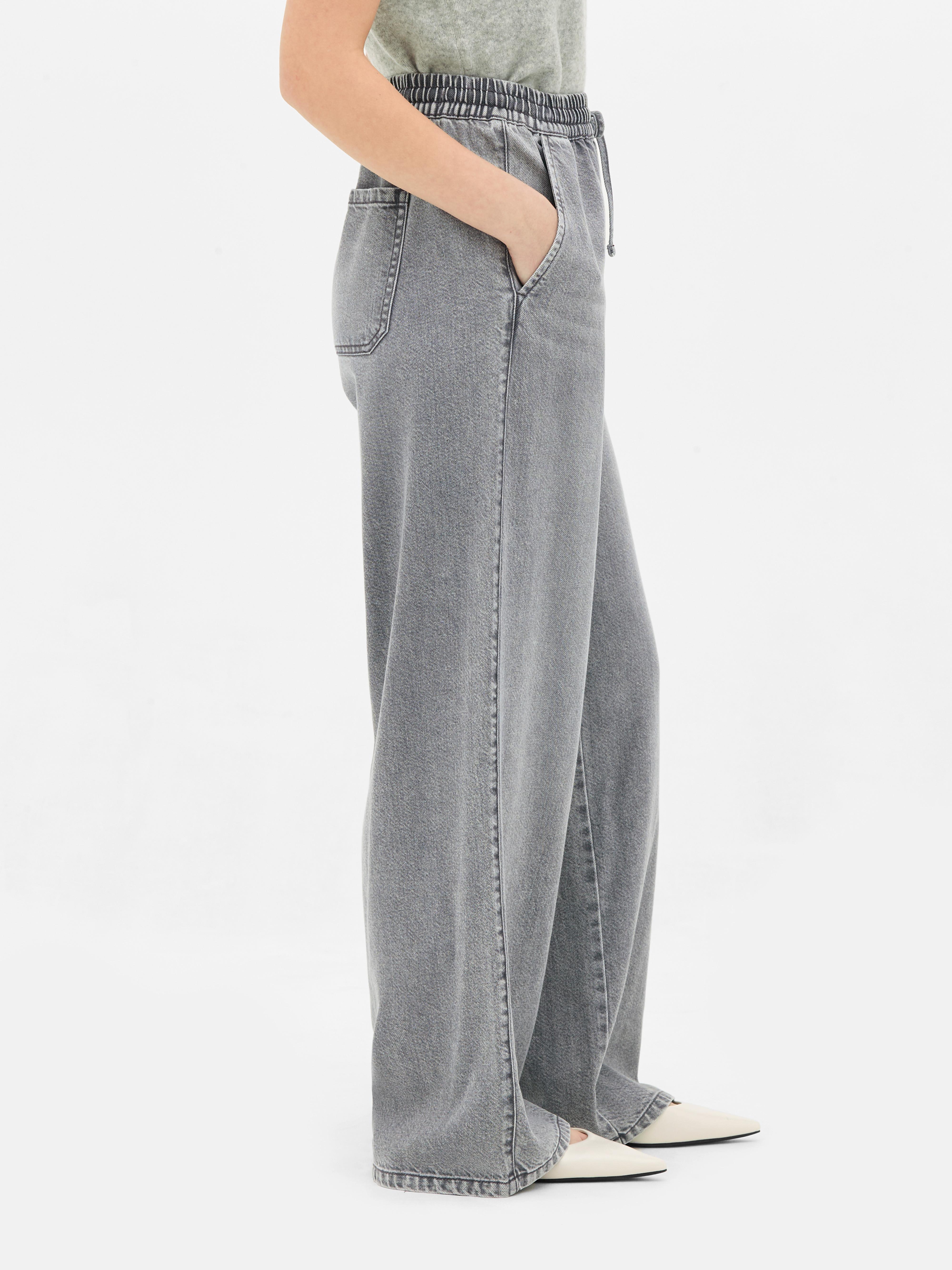 Wide Leg Jogger Jeans