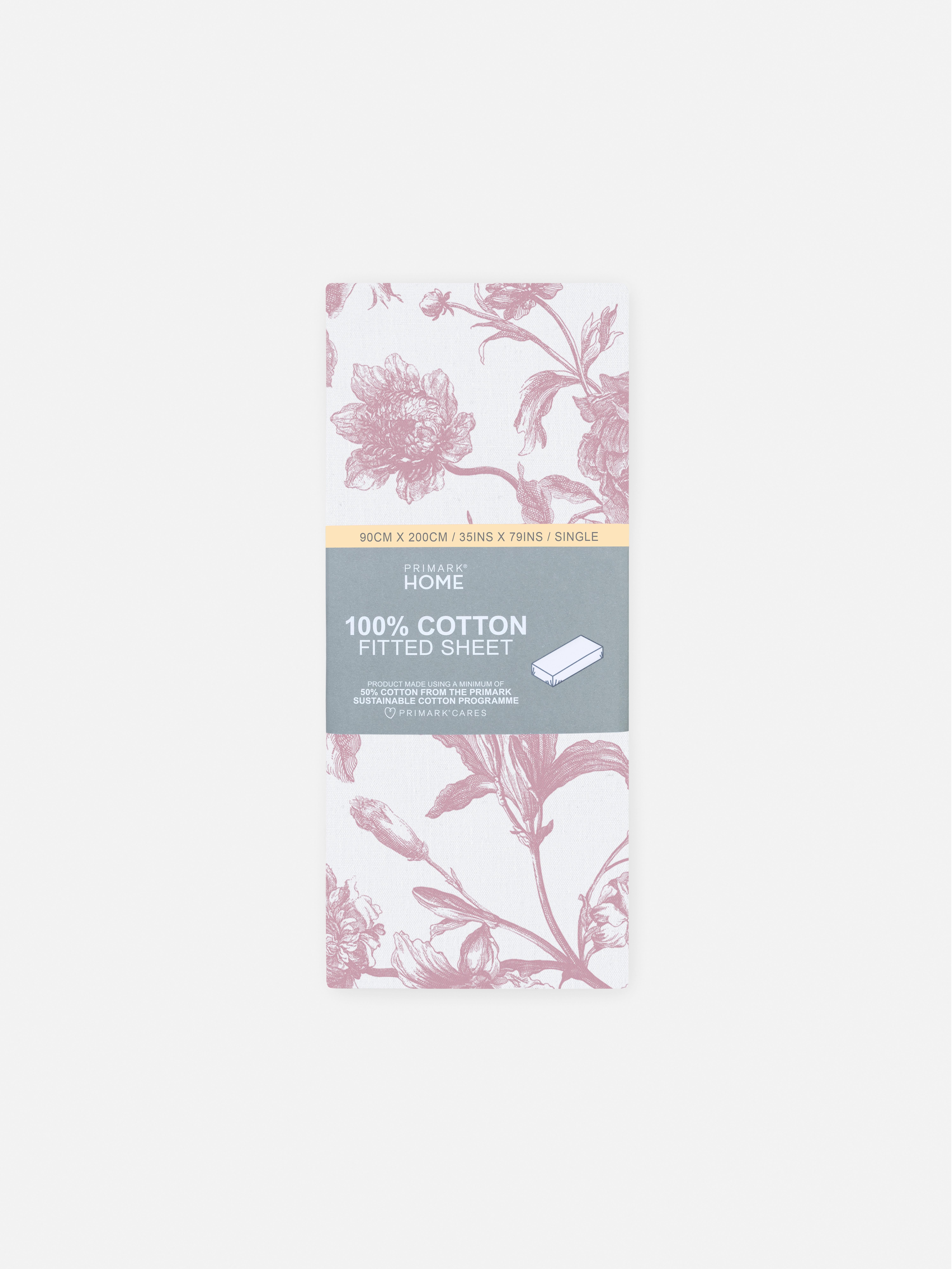 Floral Single Fitted Sheet
