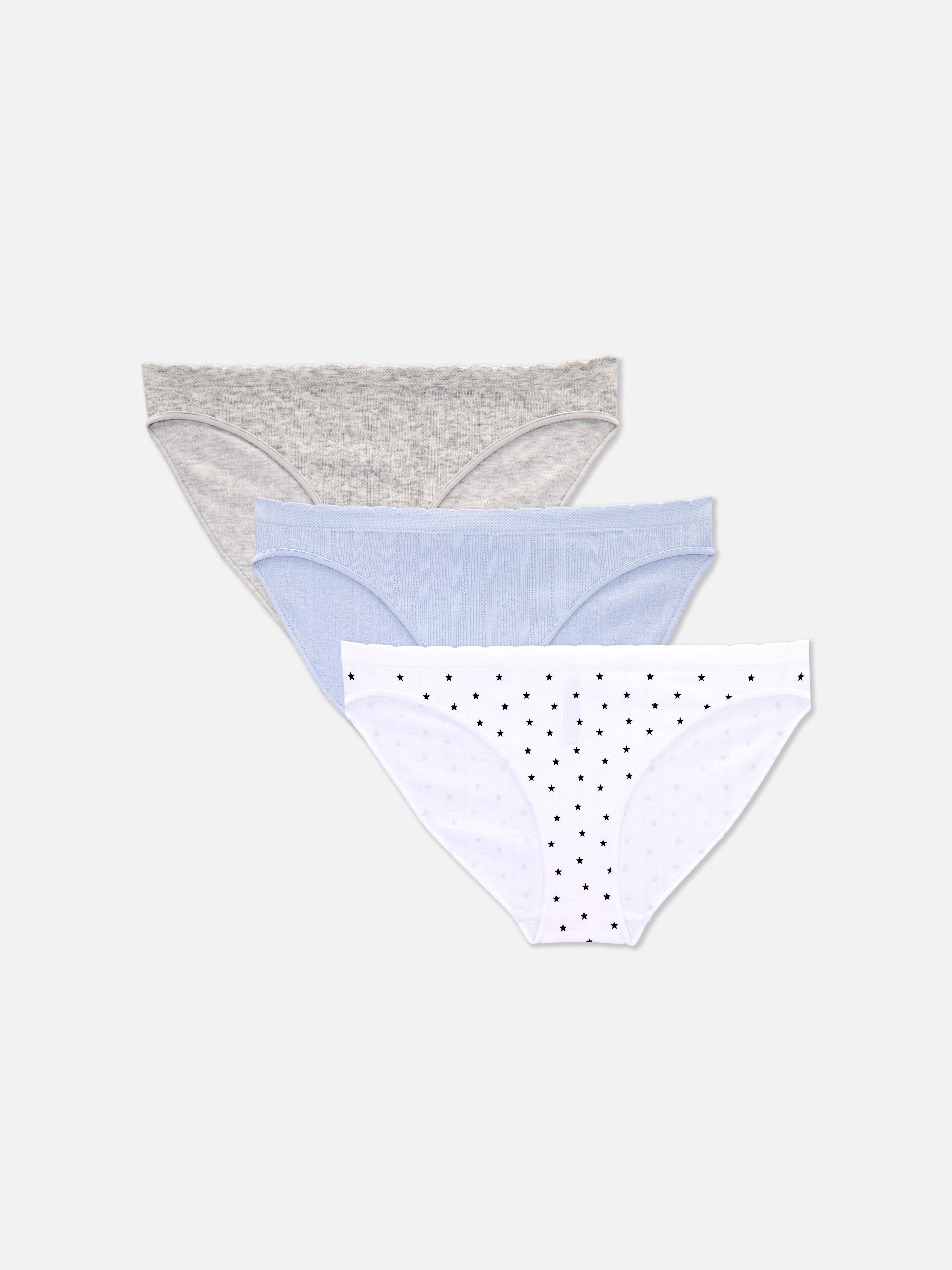 Confezione da 3 mini slip traforati senza cuciture