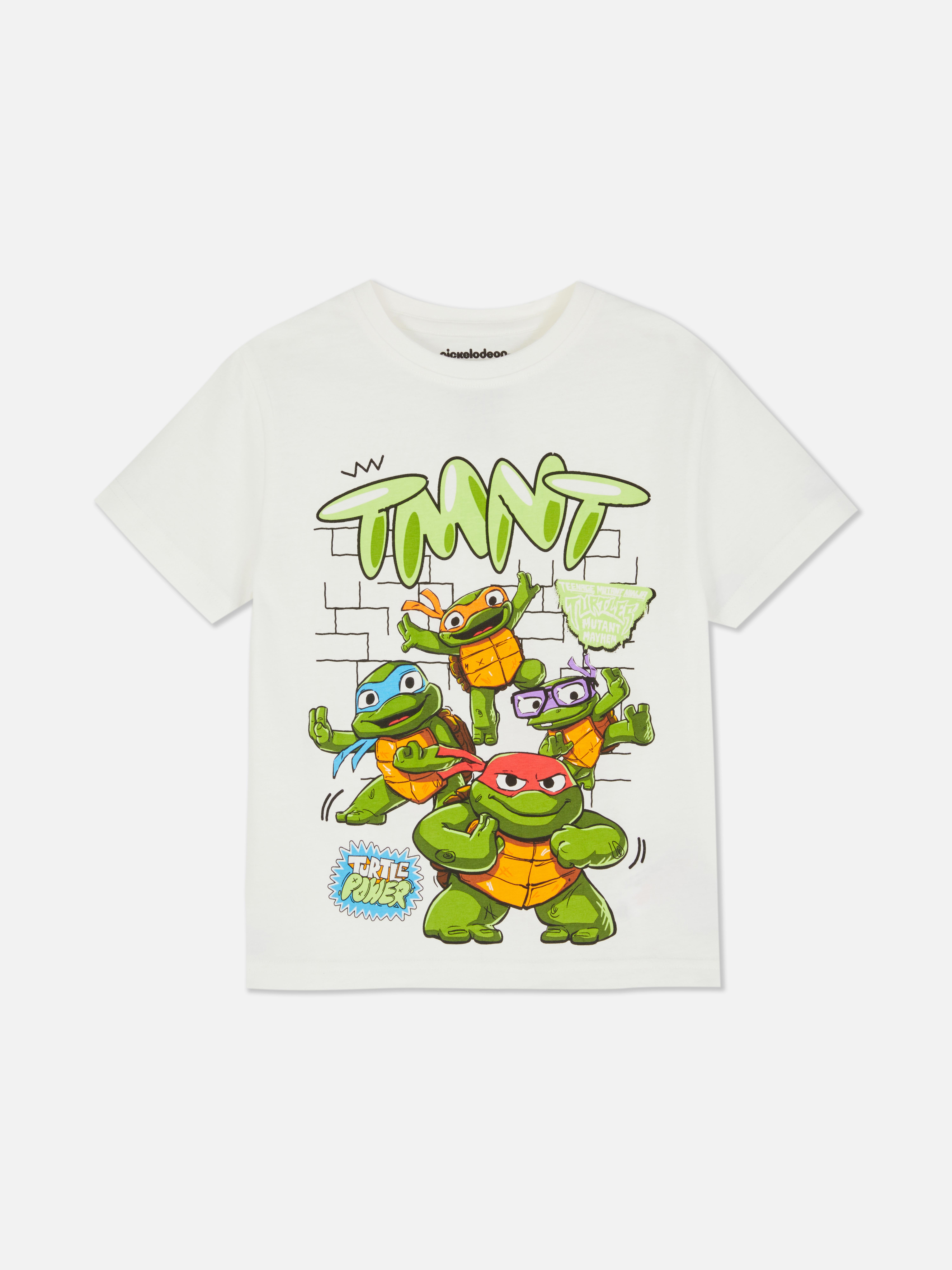 T-shirt Garçon Tortues Ninja – Message « Daddy You're My Favorite Ninja », Blanc Ou Bleu Marine