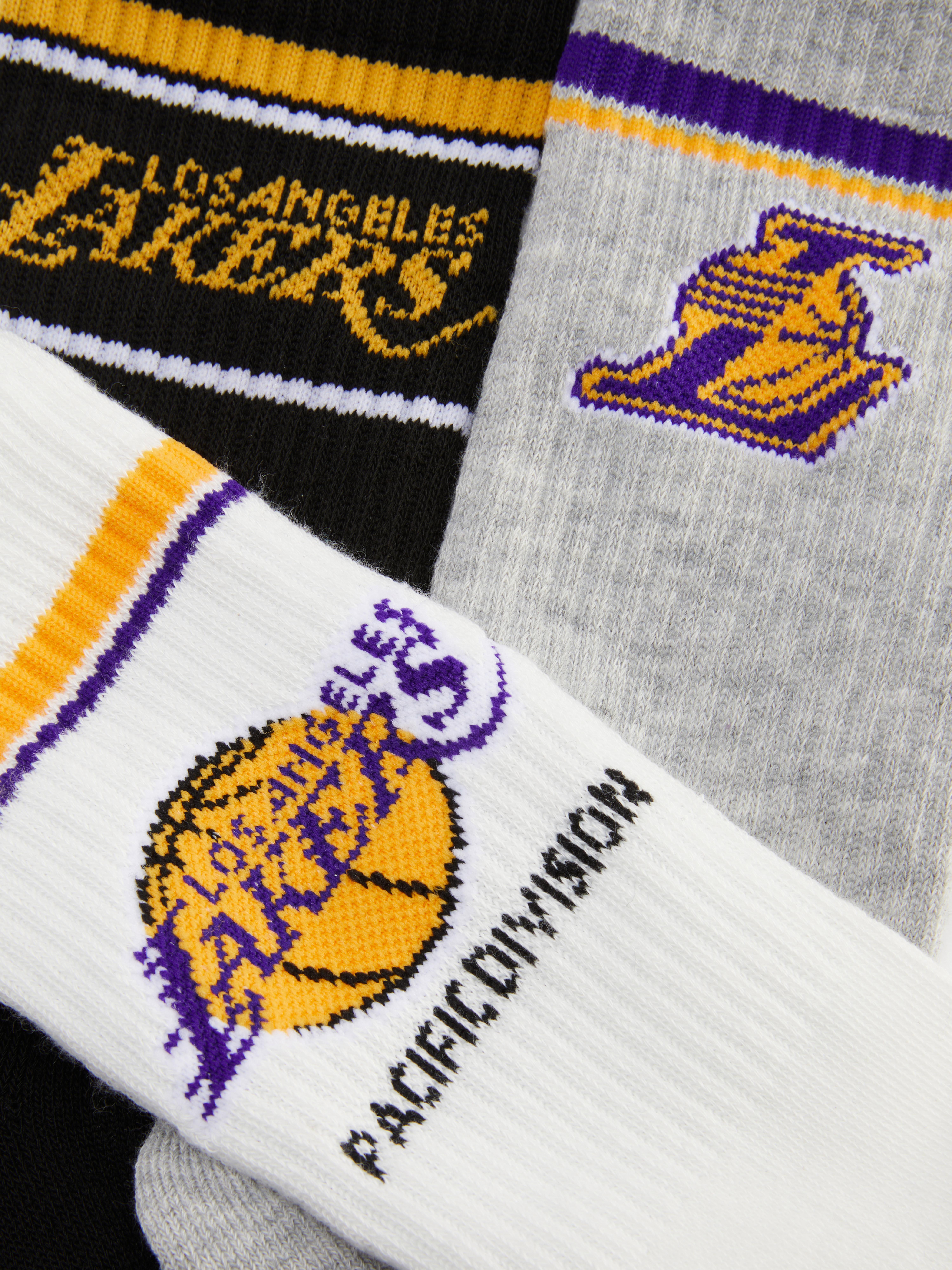 3pk NBA Los Angeles Lakers Crew Socks