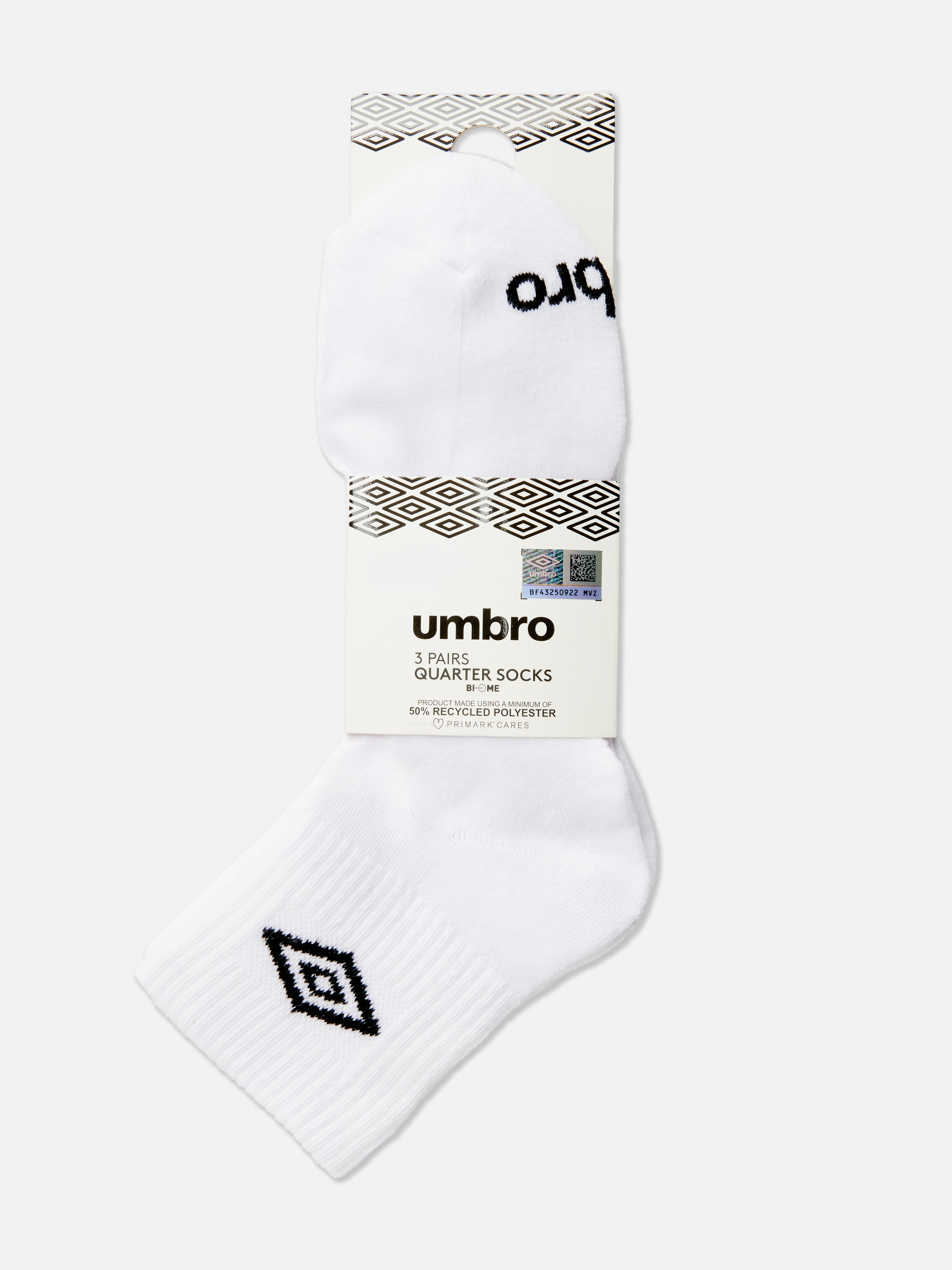 Pack de 3 pares de calcetines deportivos de Umbro