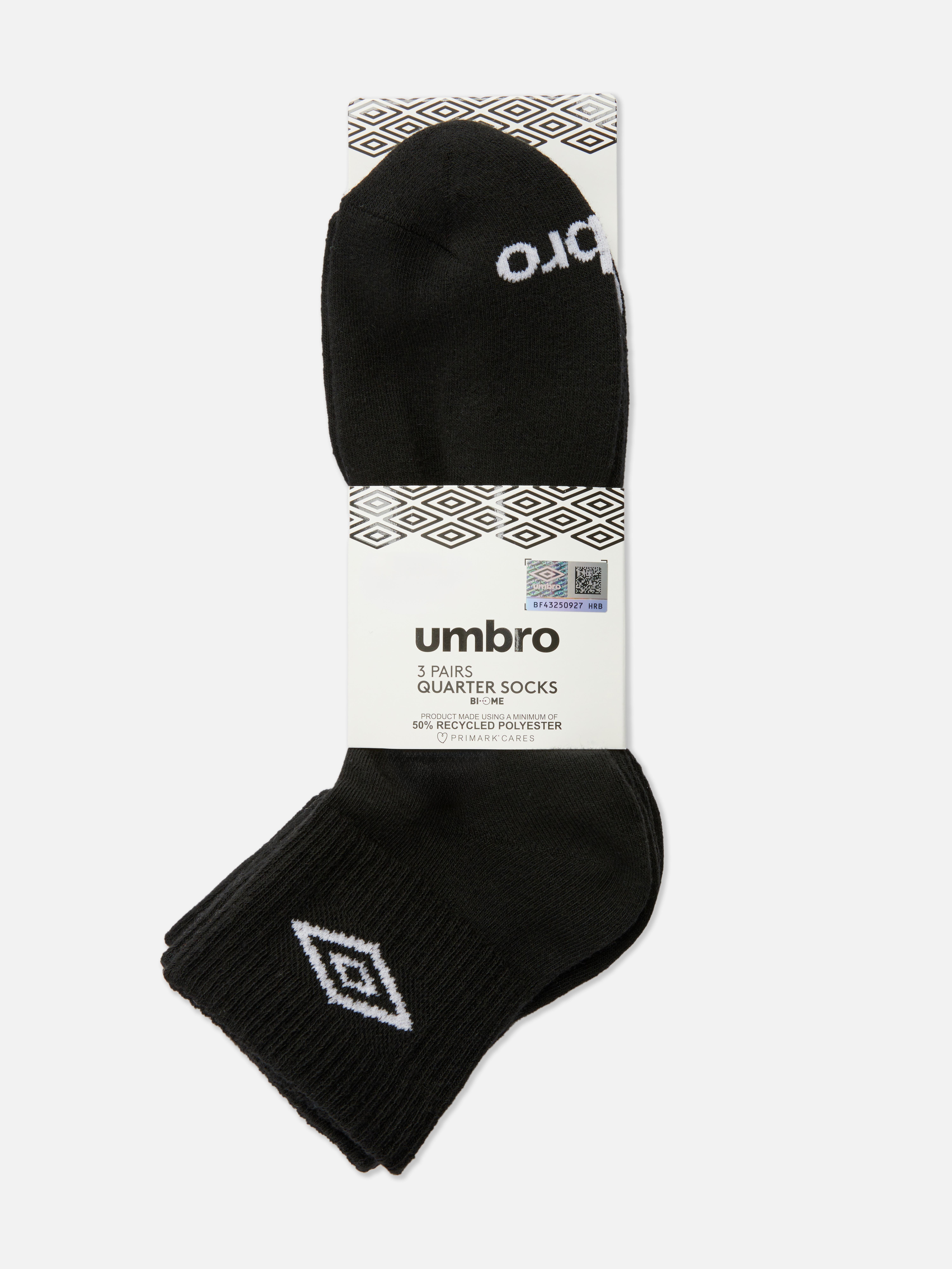 Pack de 3 pares de calcetines deportivos de Umbro