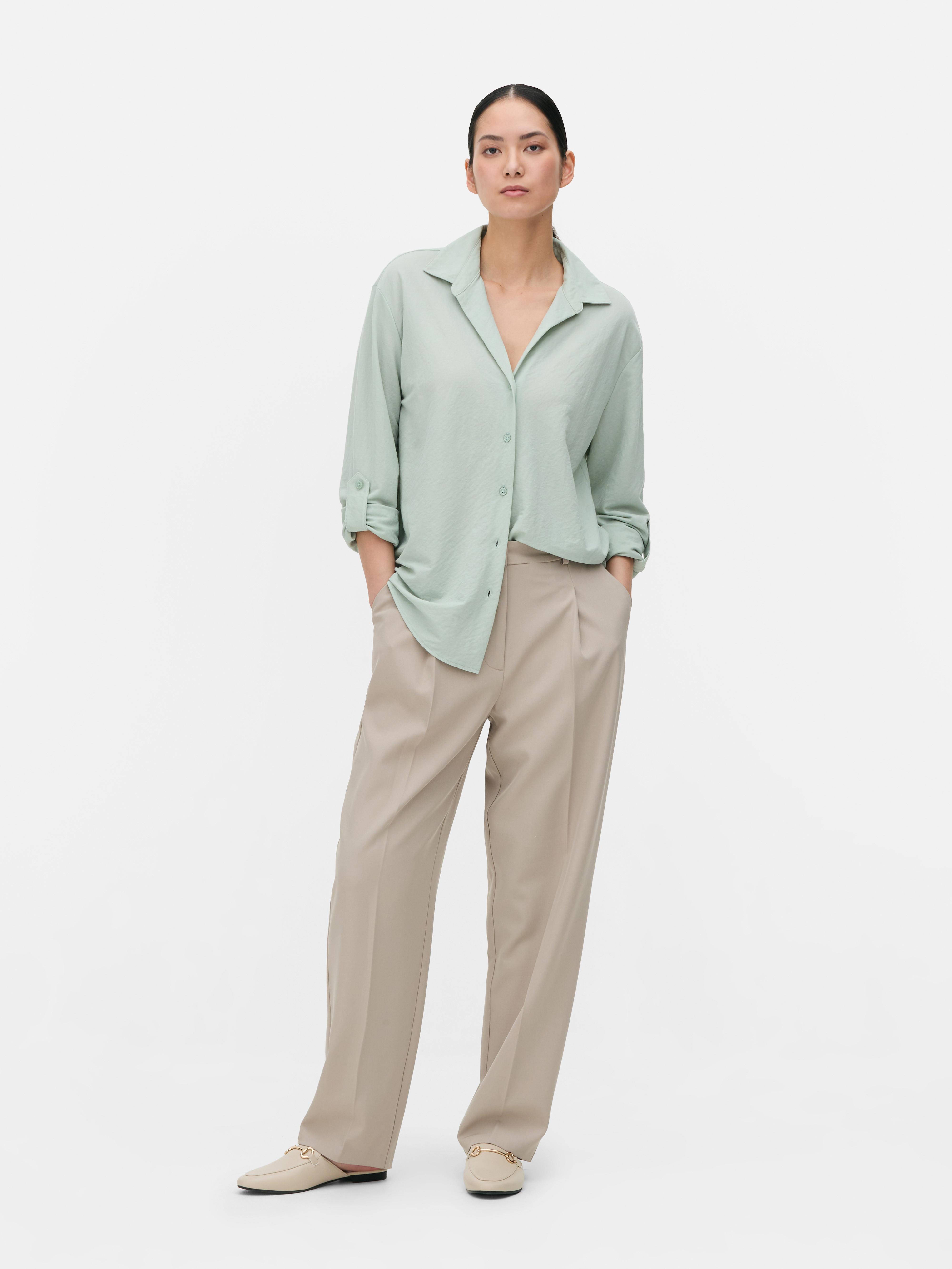 トップス 0658 Stony paint open collar shirt Stony paint open collar shirt / Turquoise | 0658