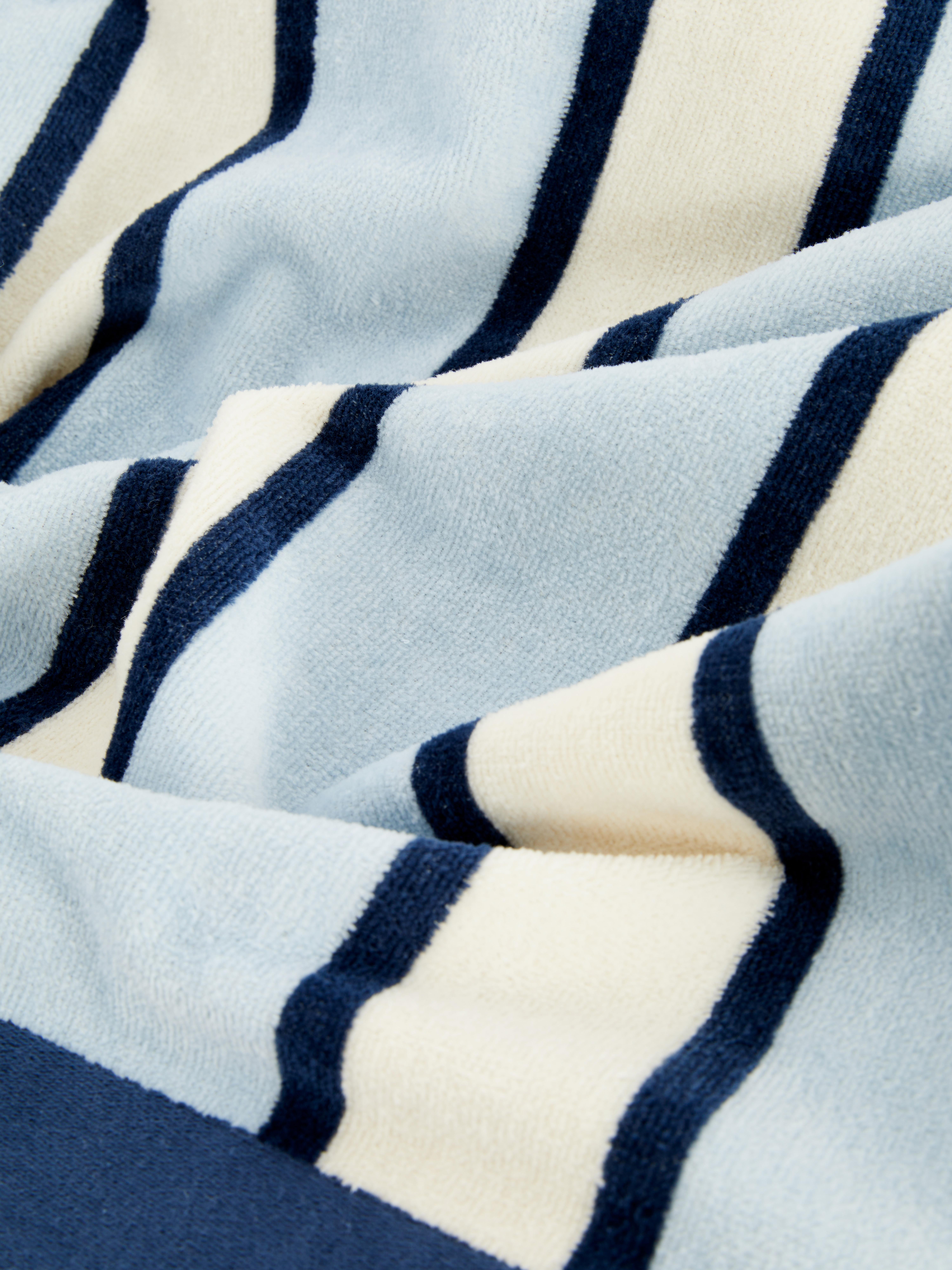 Serviette de plage à rayures