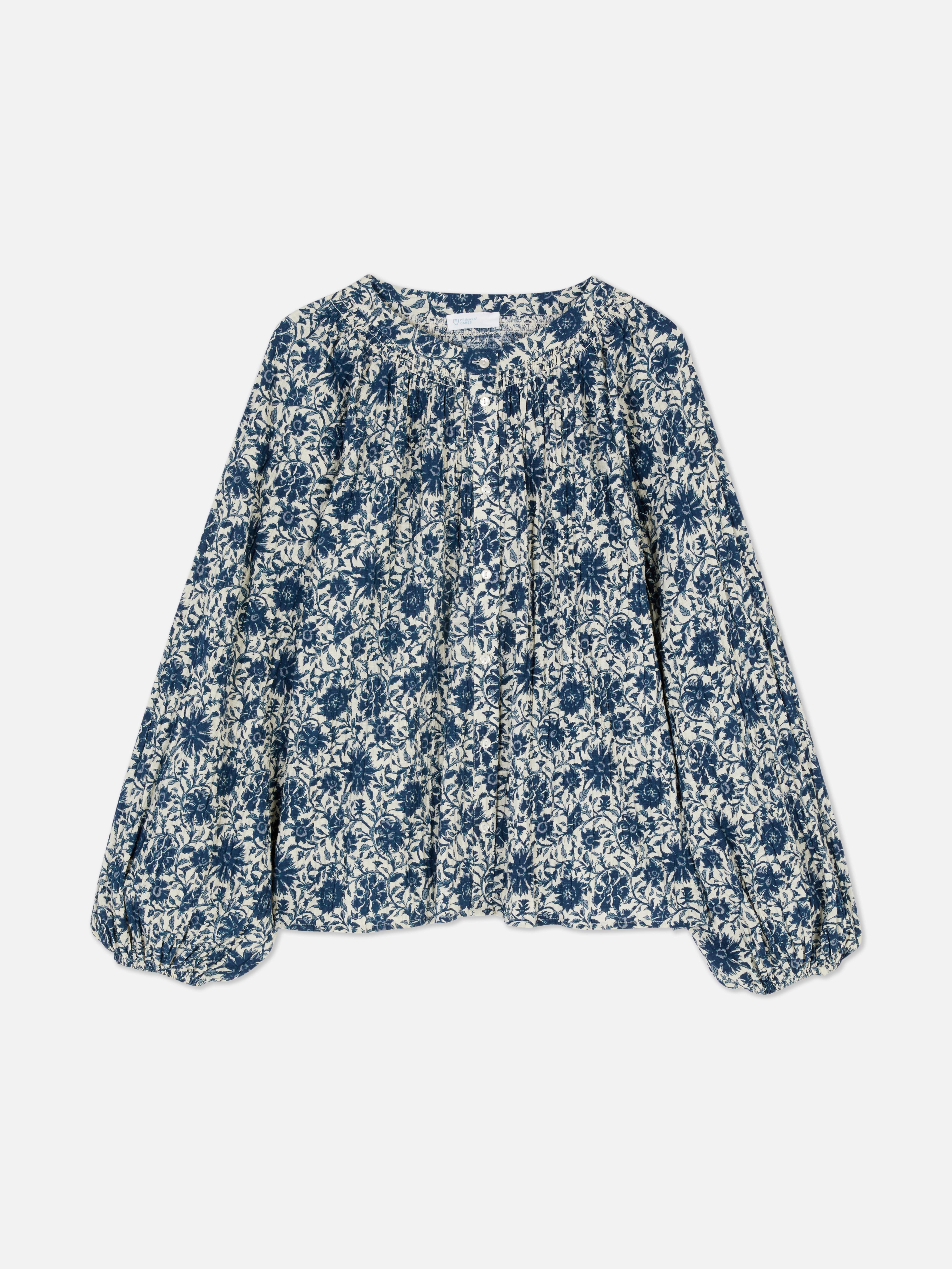 „Paula Echevarría“ Patchworkbluse mit Blumenmuster