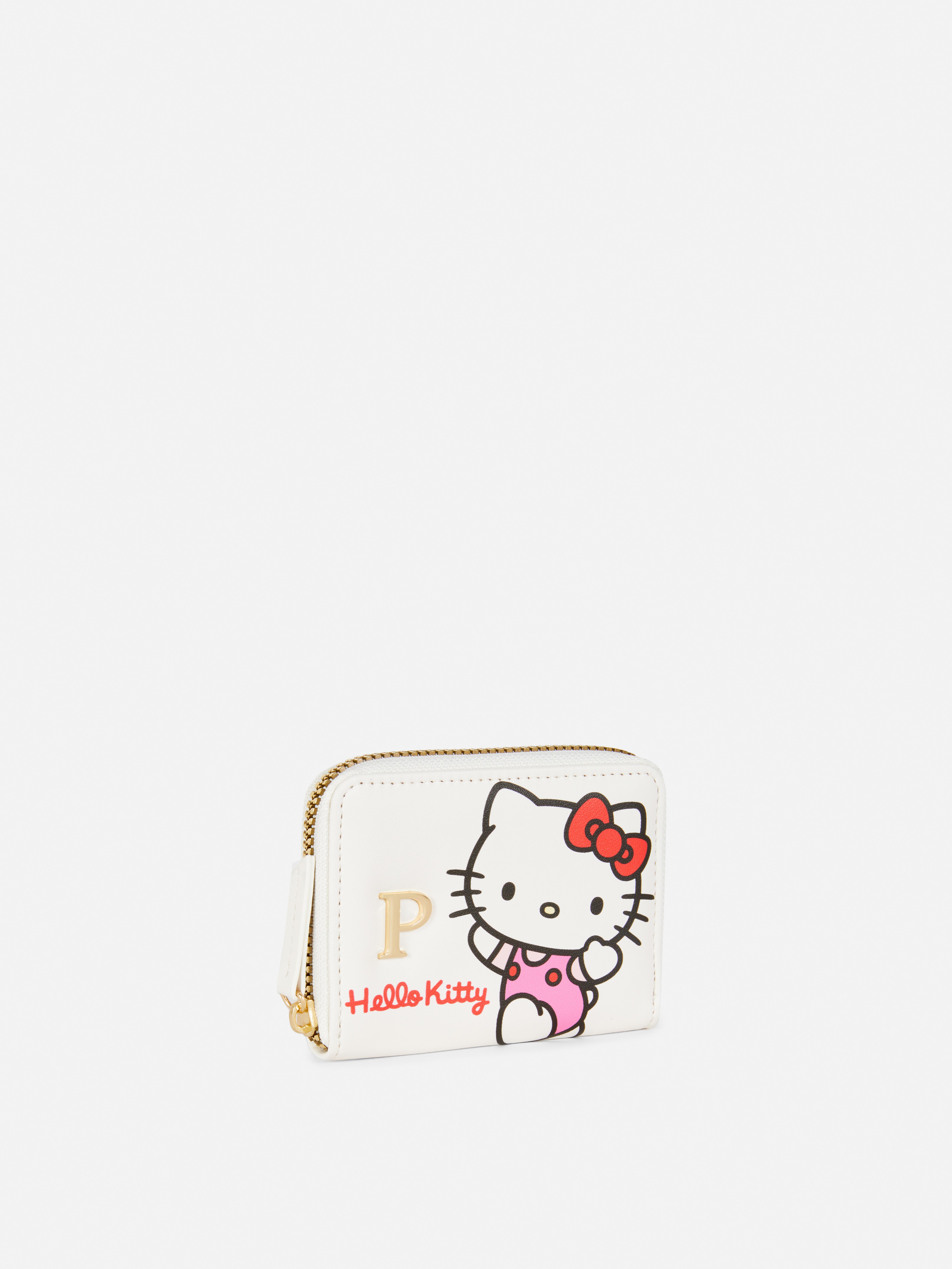 Monedero con inicial de Hello Kitty