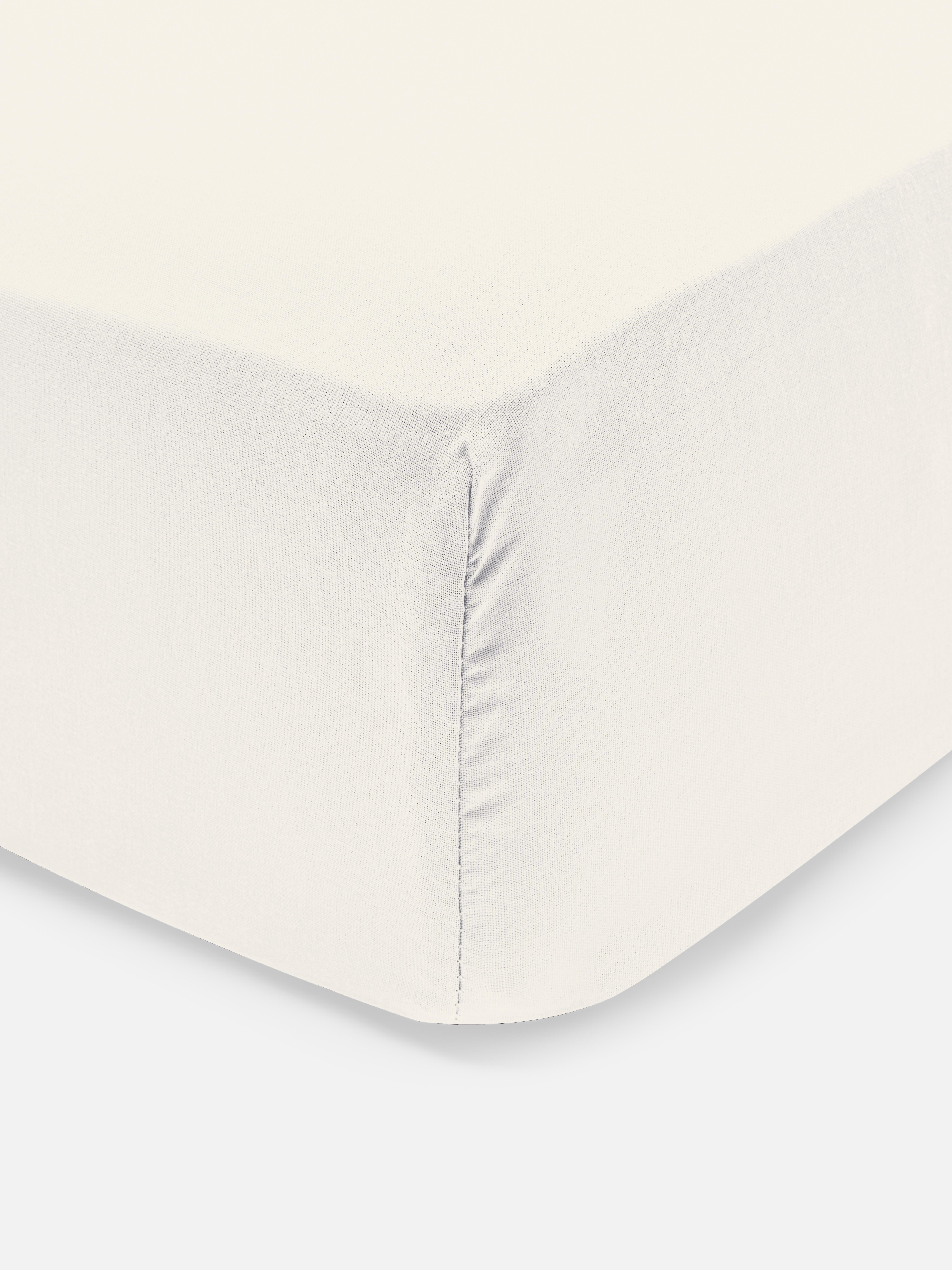 Spannbettlaken aus Baumwollsatin, Einzelbett