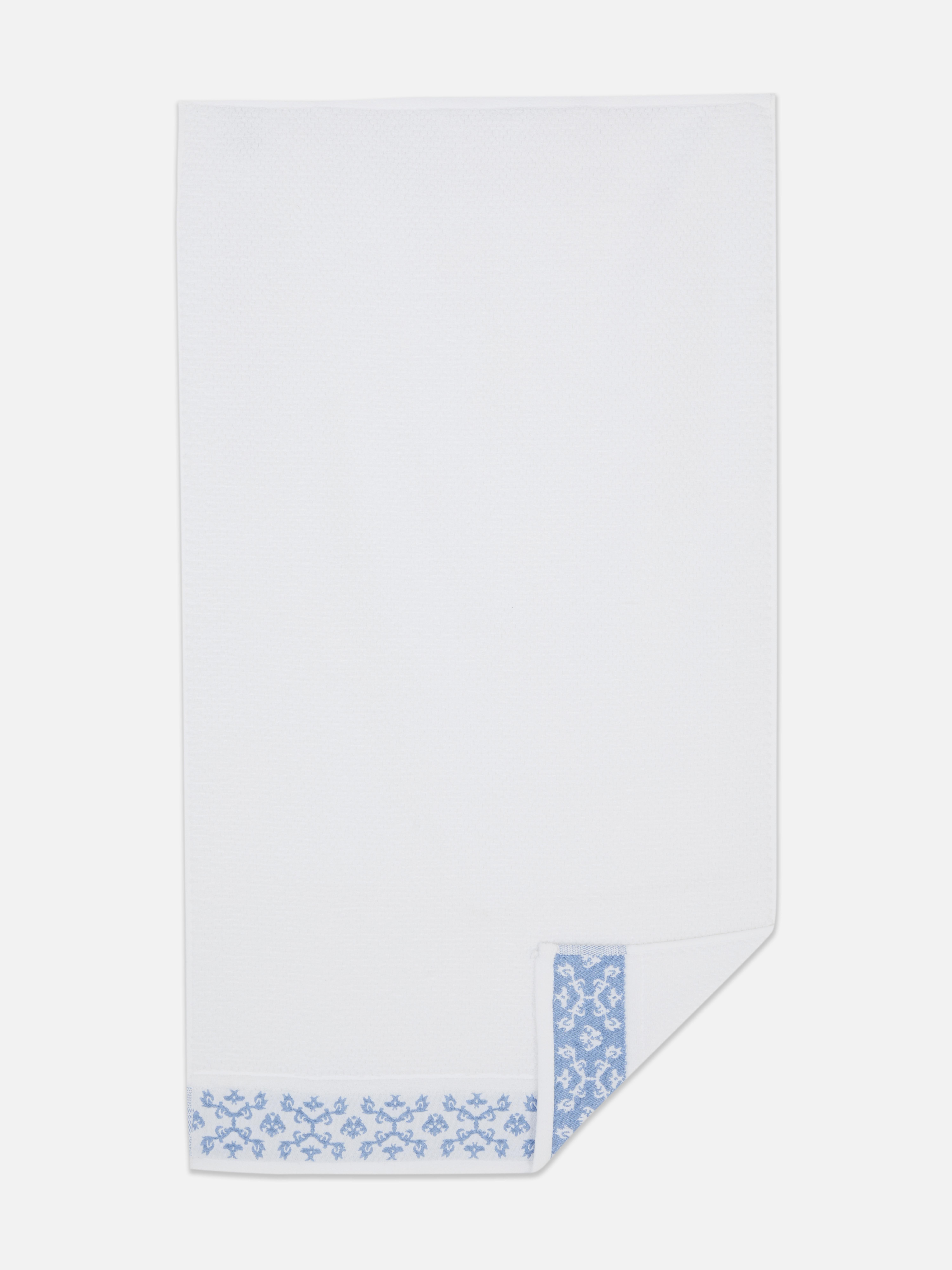 Serviette essuie-mains à bordure