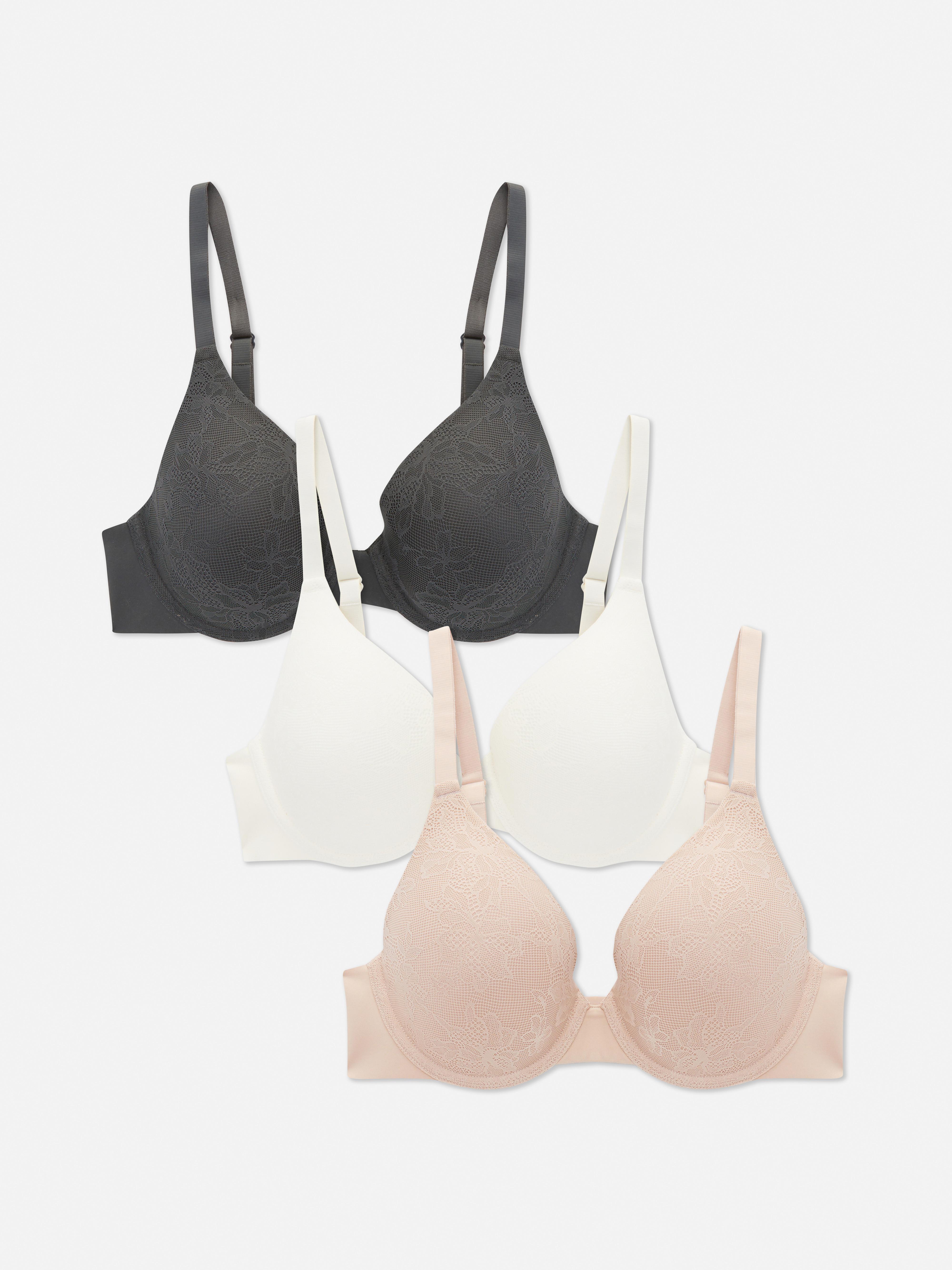 3pk Full Coverage T-Shirt Bras