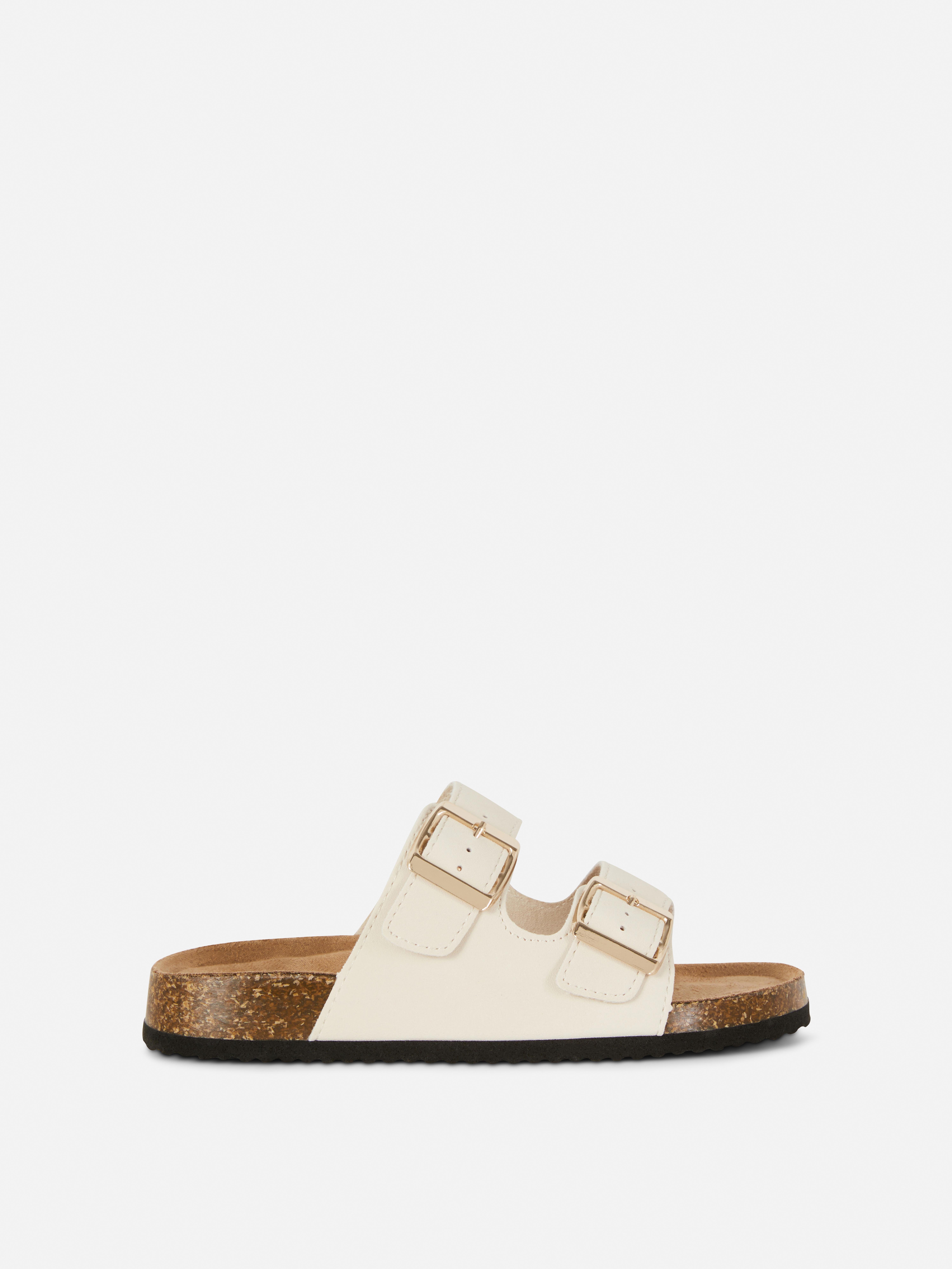 Sandalen aus Kork mit Doppelschnalle