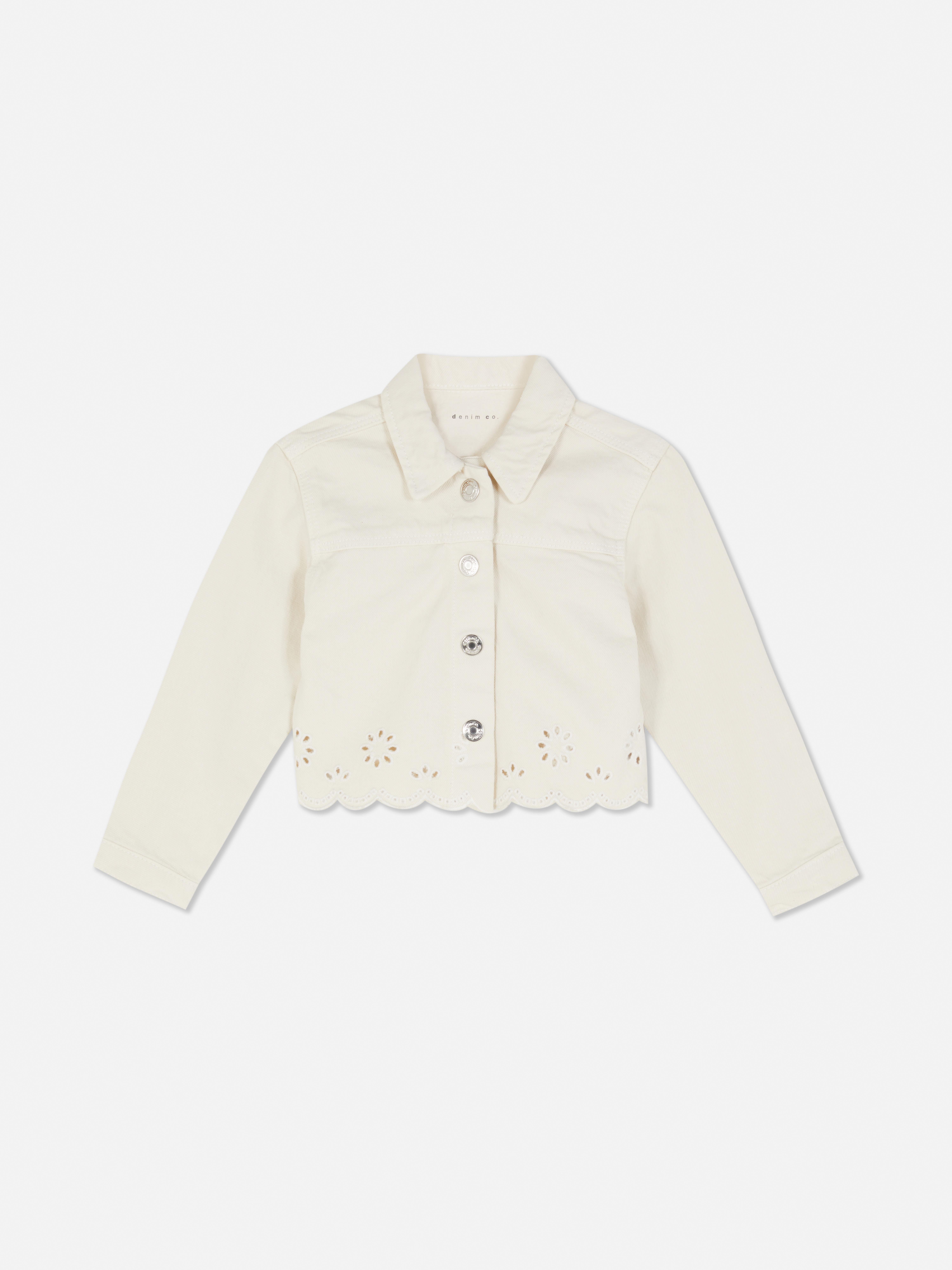 Eyelet Detail Denim Jacket