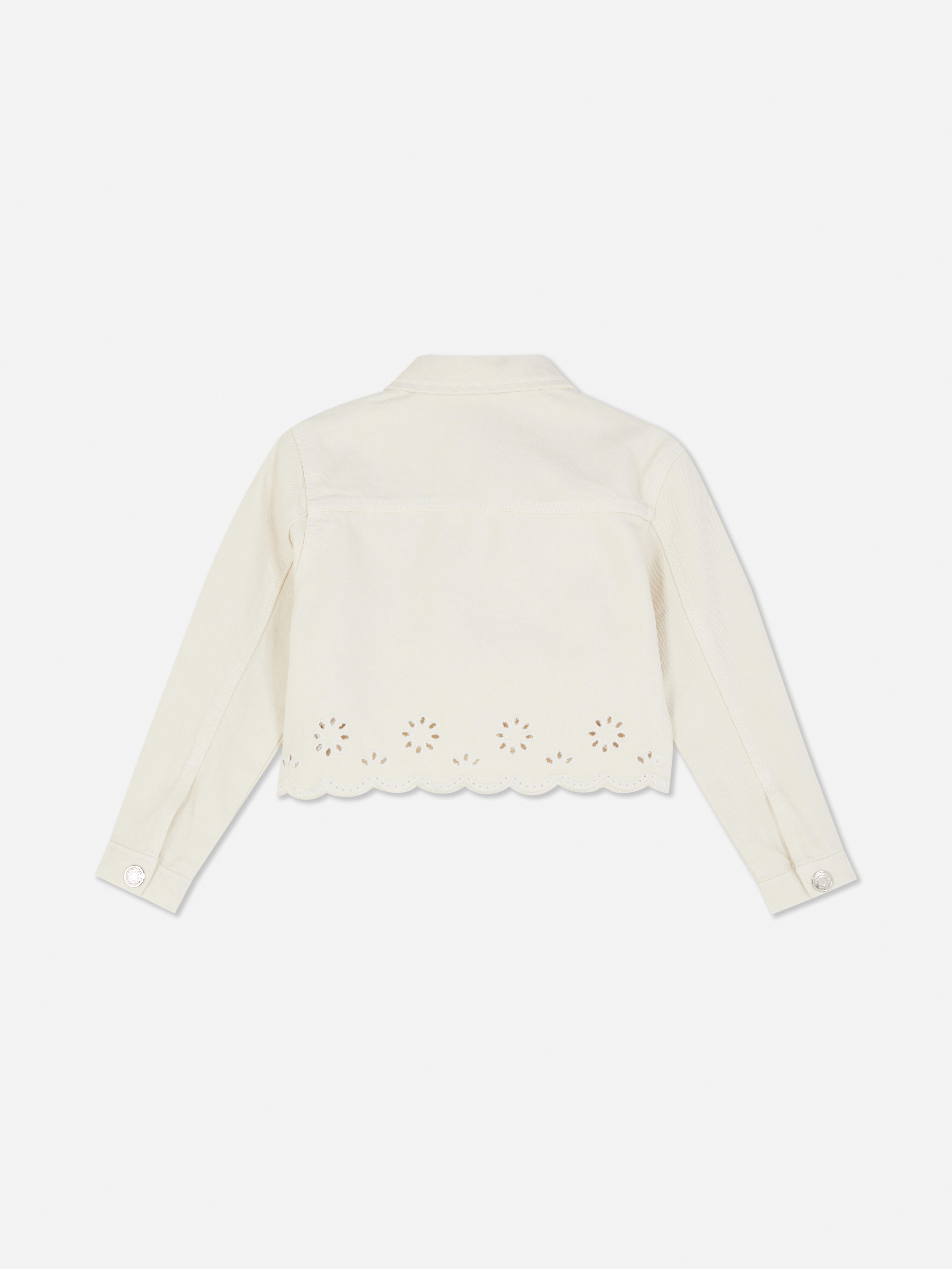 Eyelet Detail Denim Jacket