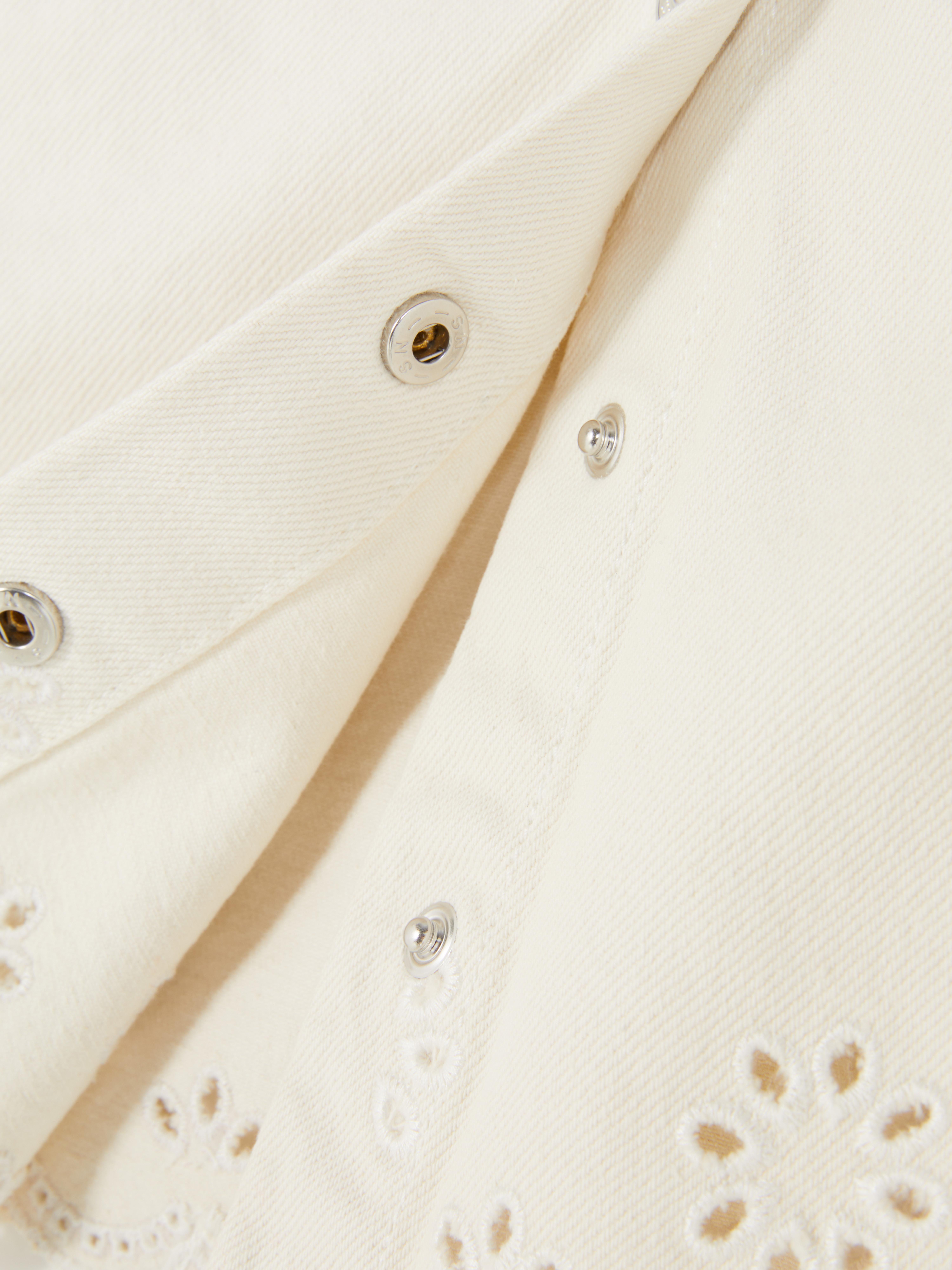 Eyelet Detail Denim Jacket