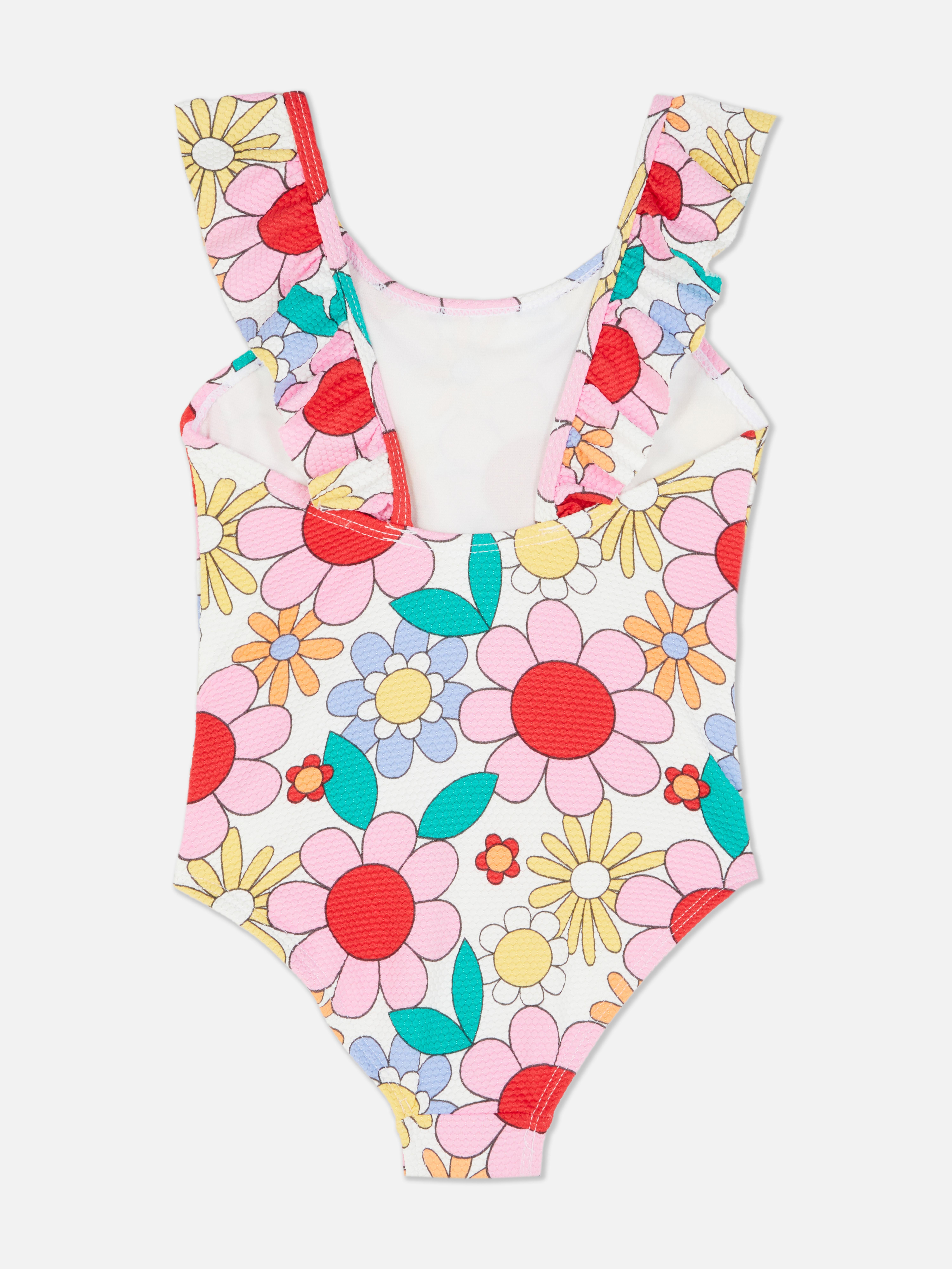 Costume da bagno floreale con volant