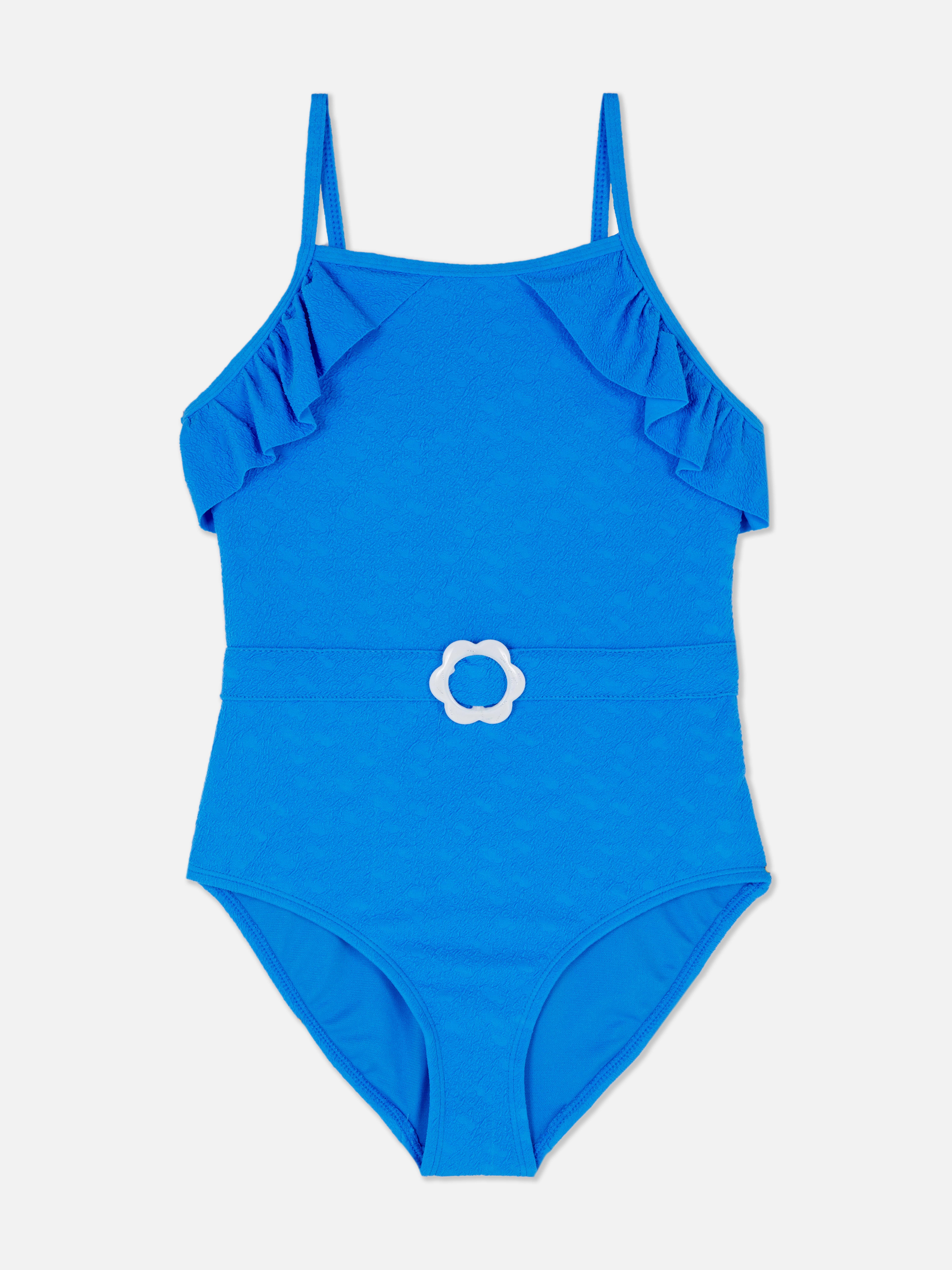 Belted Ruffle Swimsuit