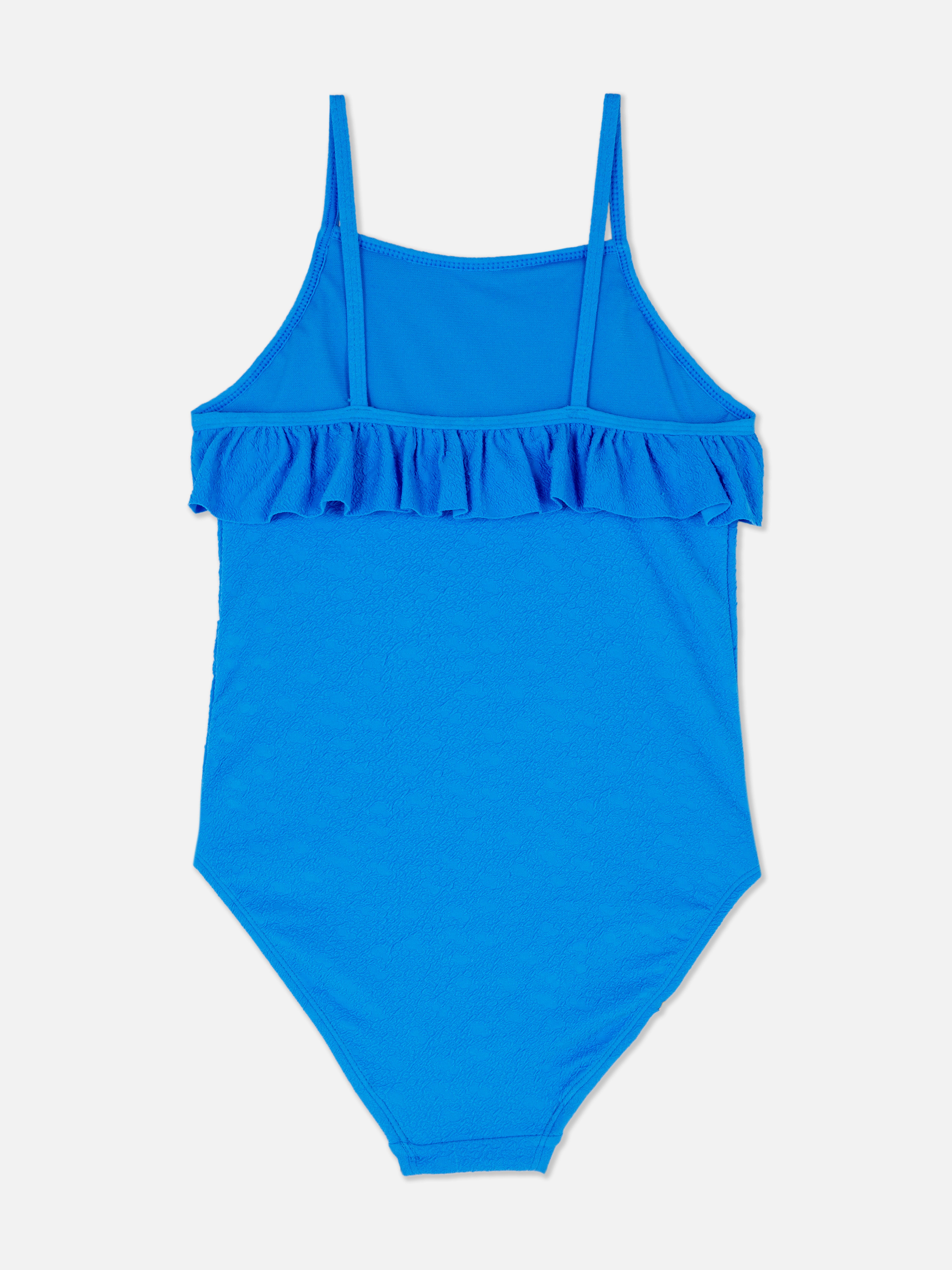 Costum de baie cu volănașe și curea