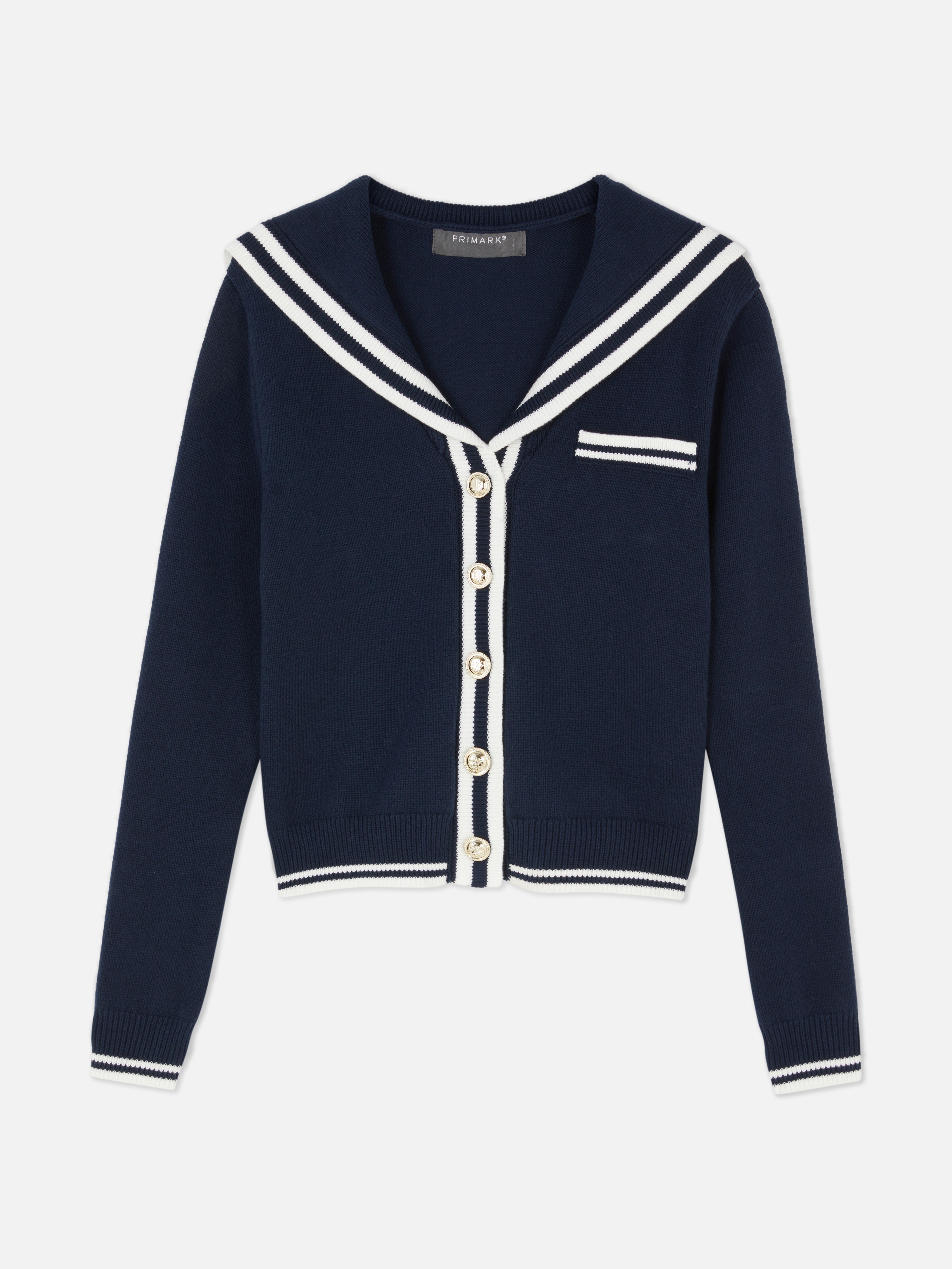 Gilet boutonné style marin