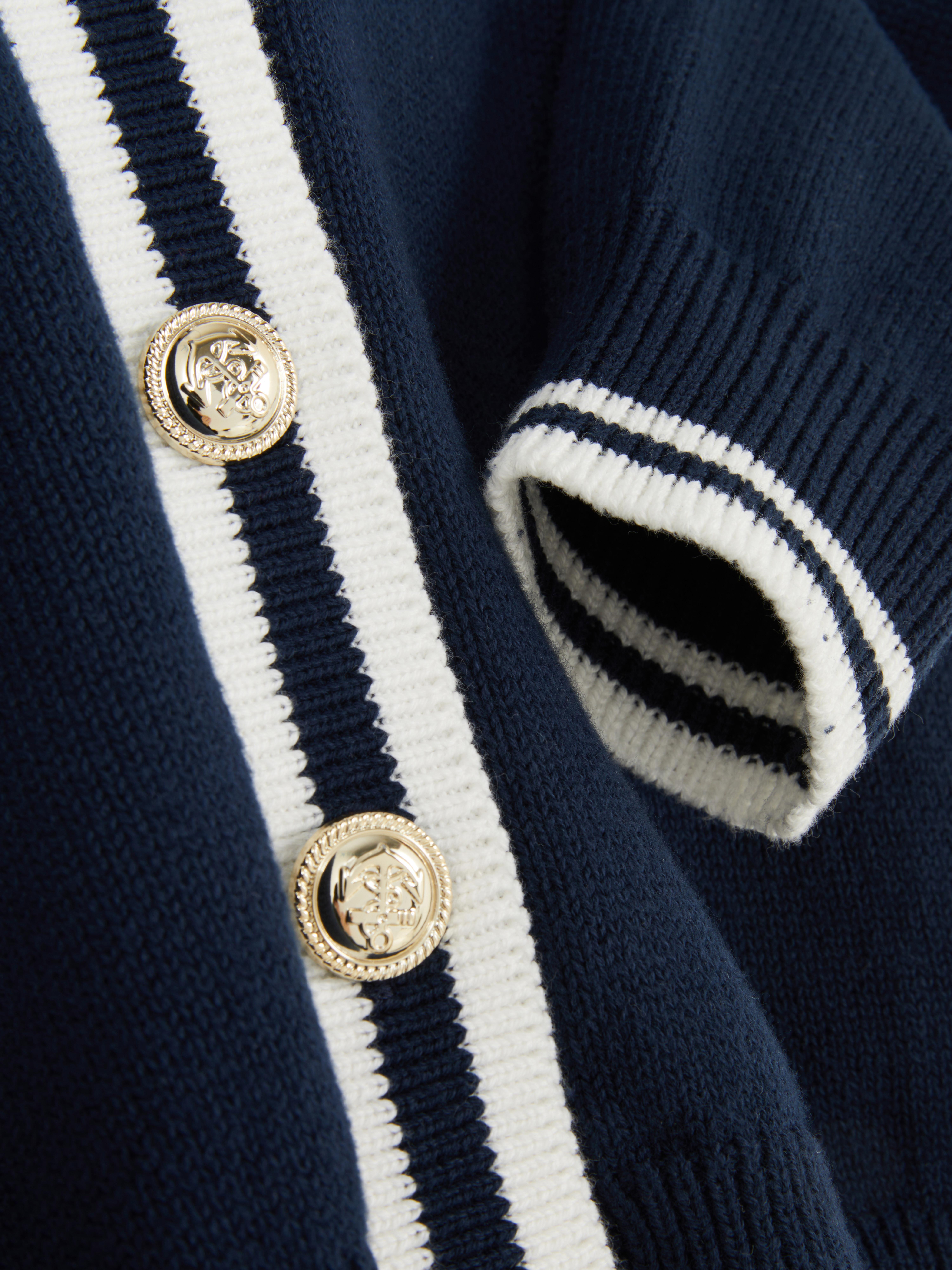 Gilet boutonné style marin