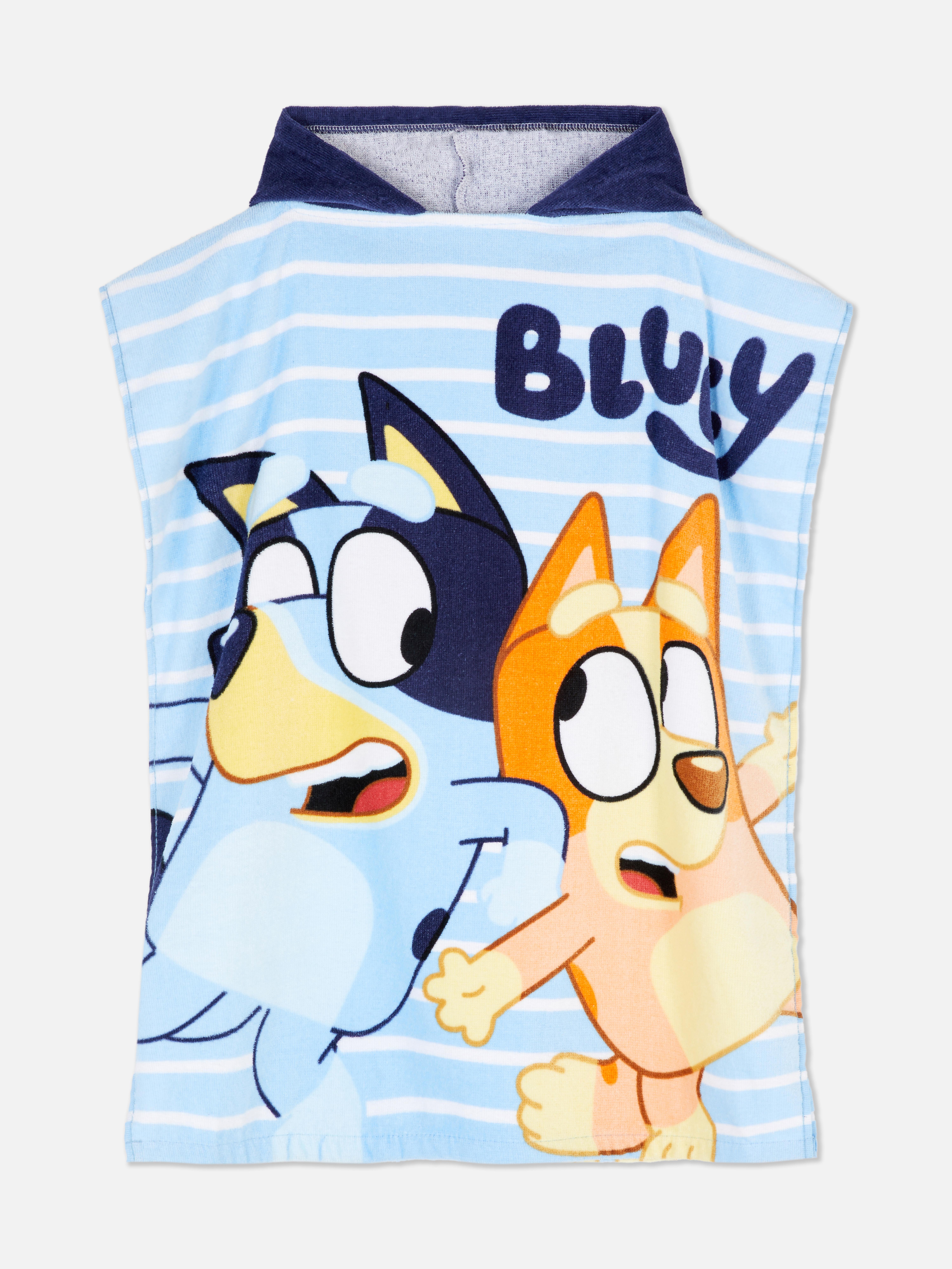 Poncho capuz tecido turco Bluey