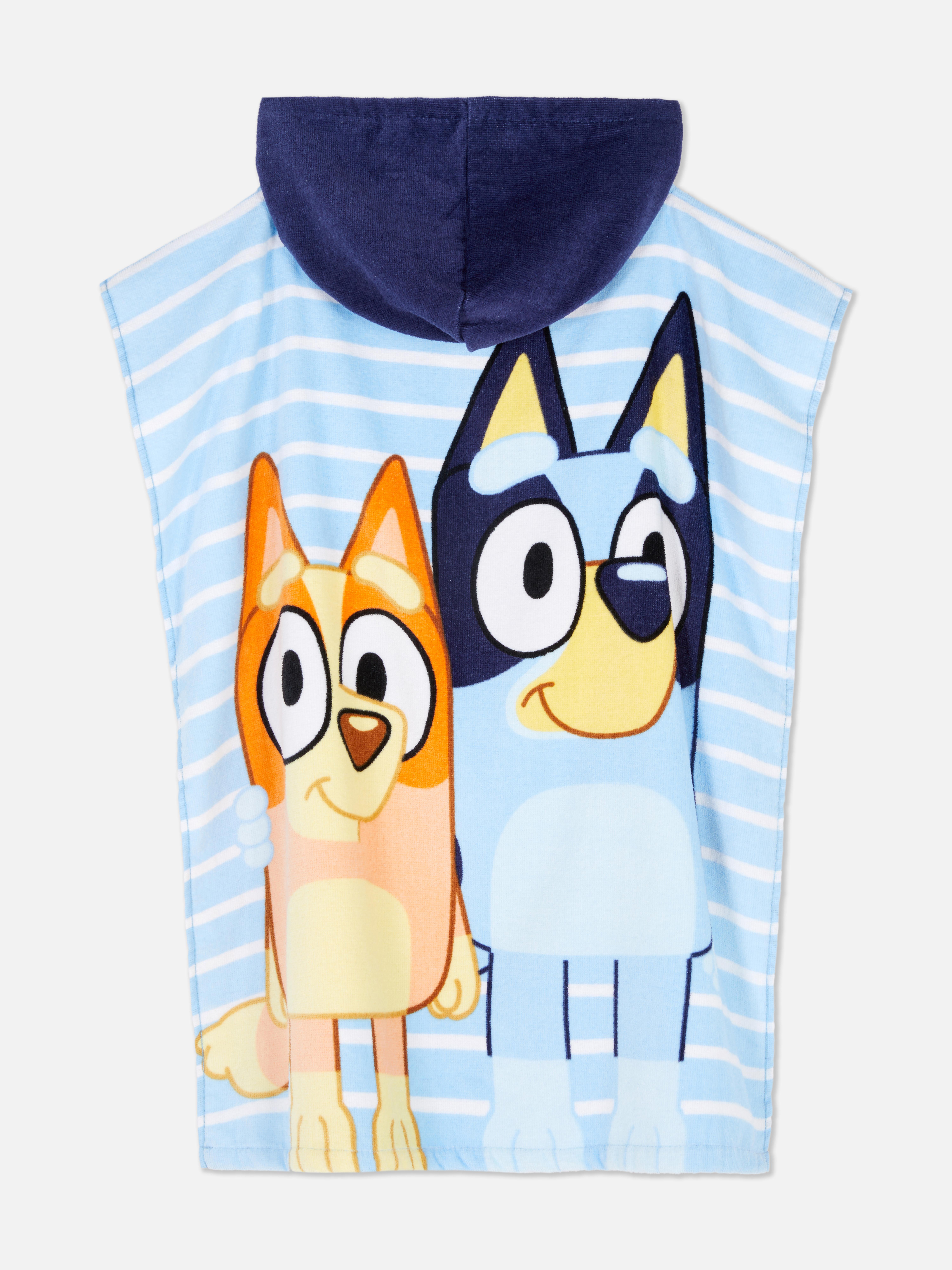 Poncho capuz tecido turco Bluey