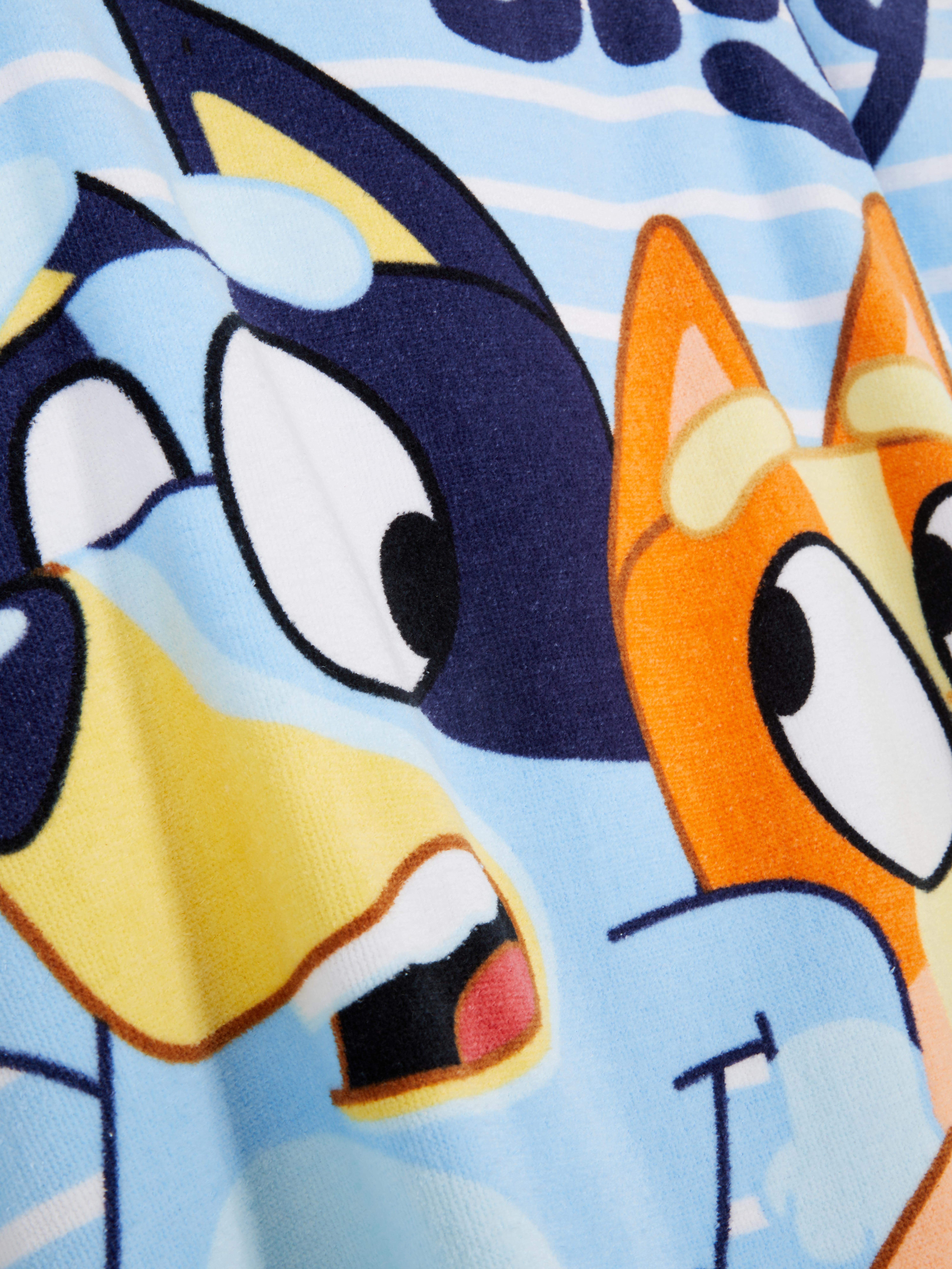 Poncho capuz tecido turco Bluey
