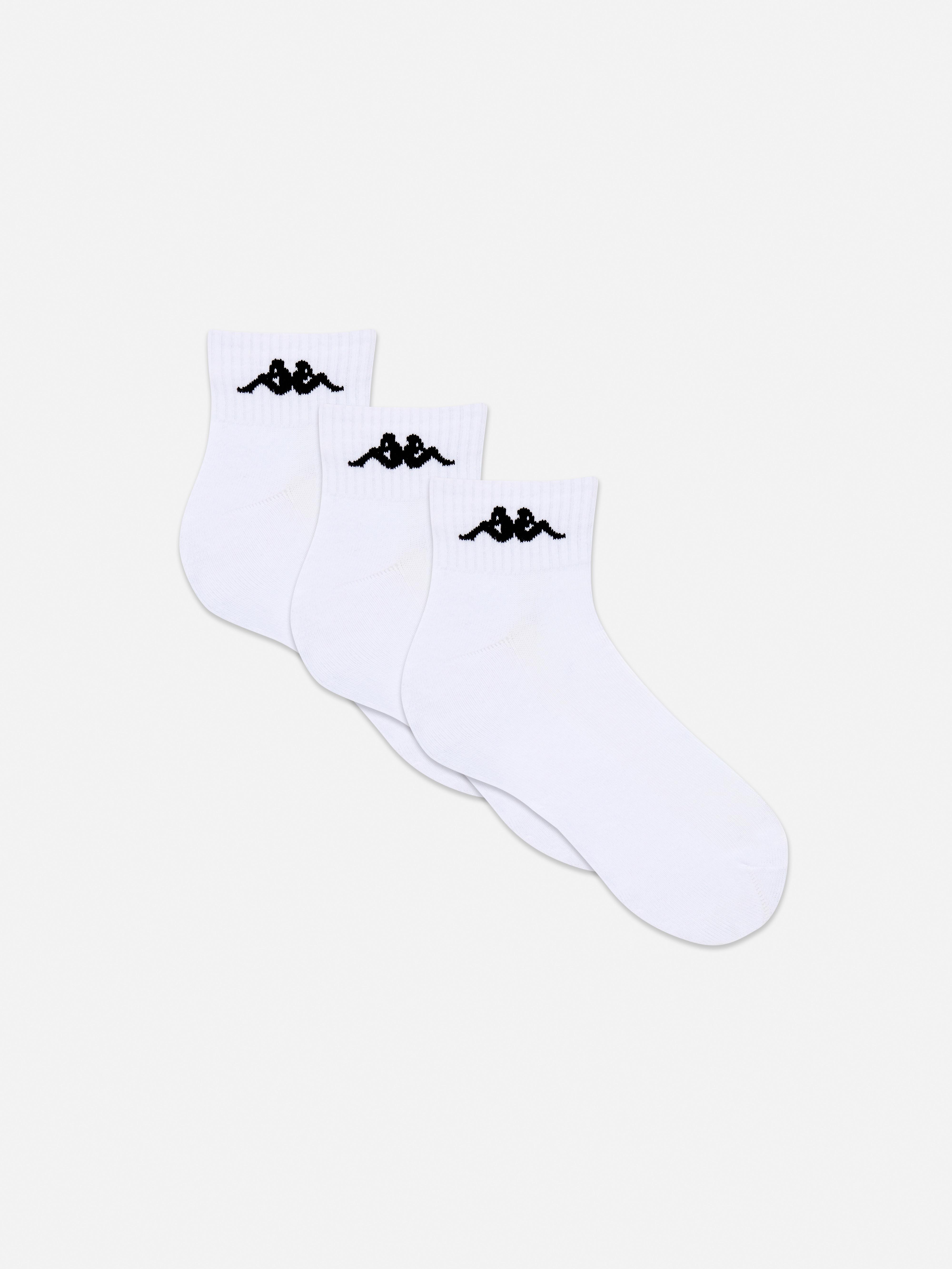 Gerippte „Kappa“ Socken, 3er-Pack