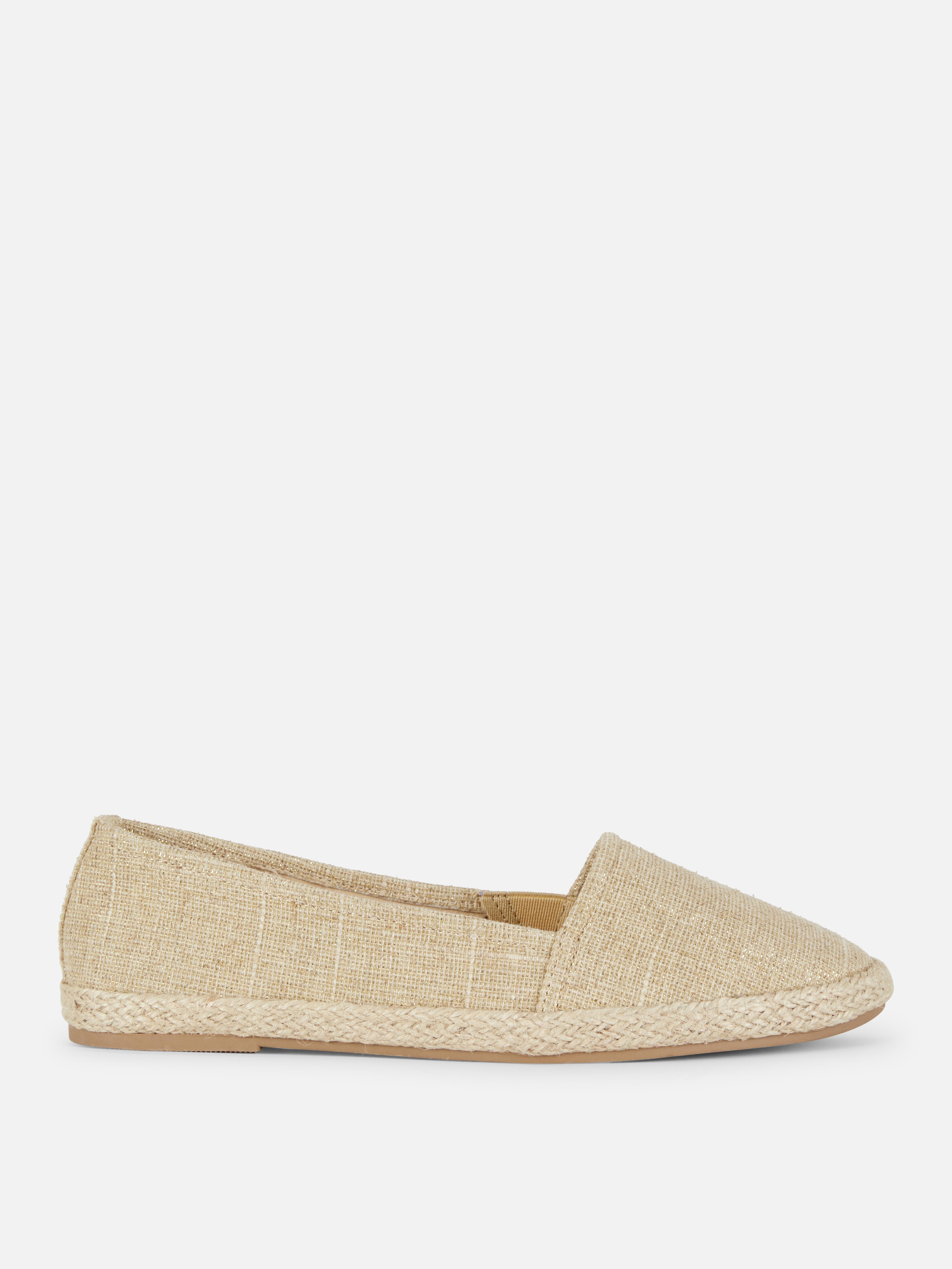 Espadrilles met jute zool Goudkleurig
