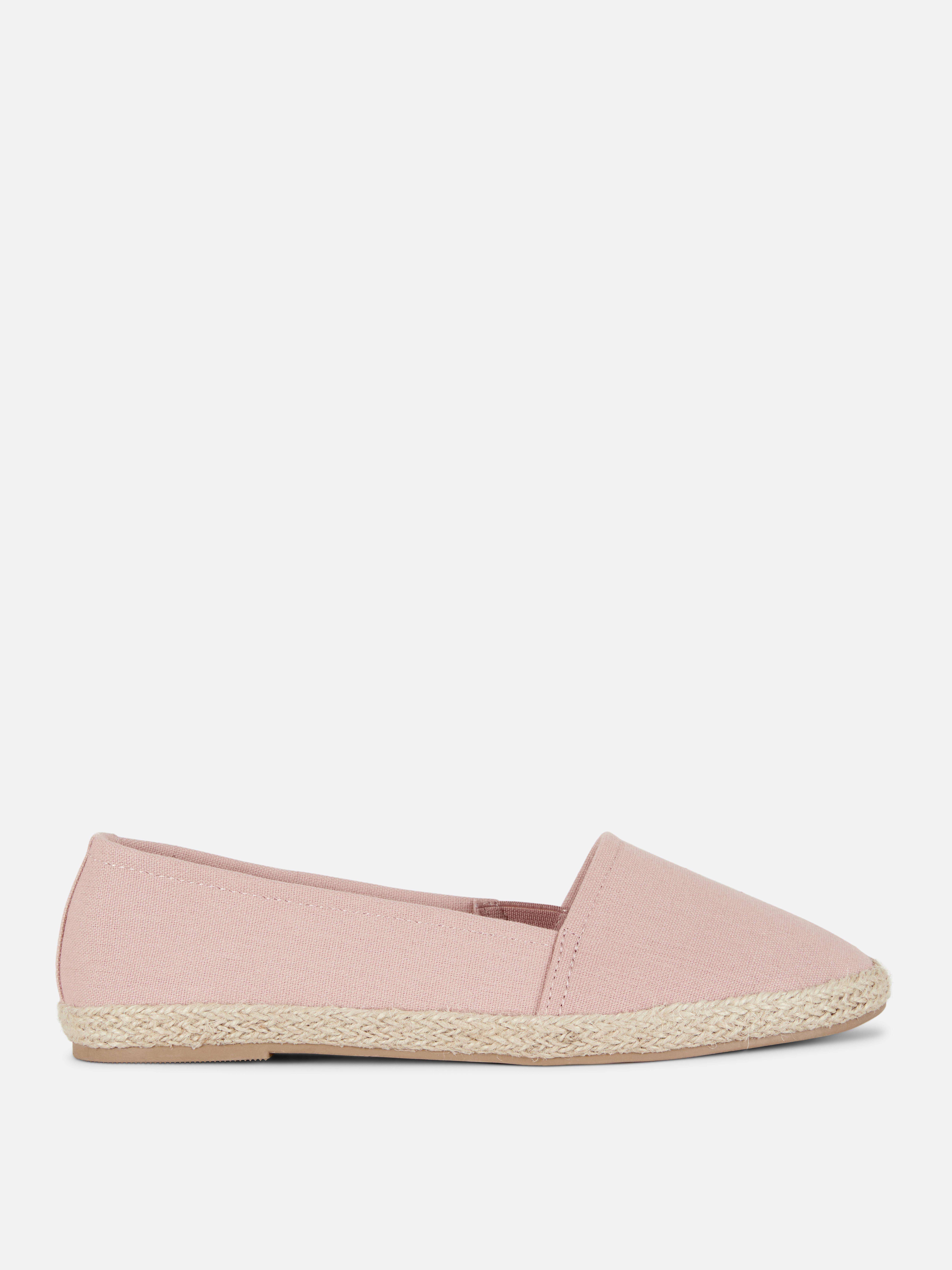 Espadrilles met jute zool Roze