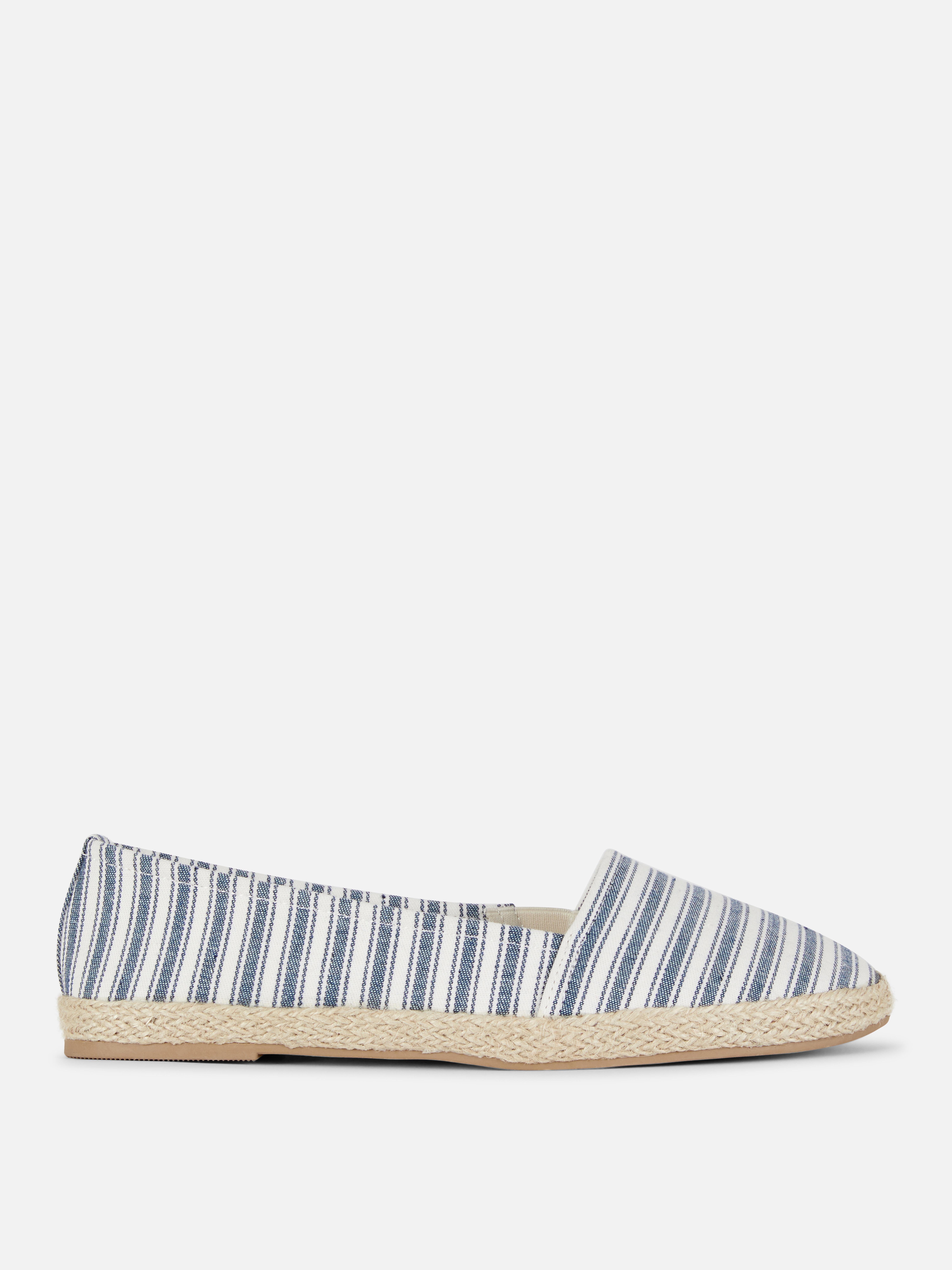 Espadrilles met jute zool Blauw