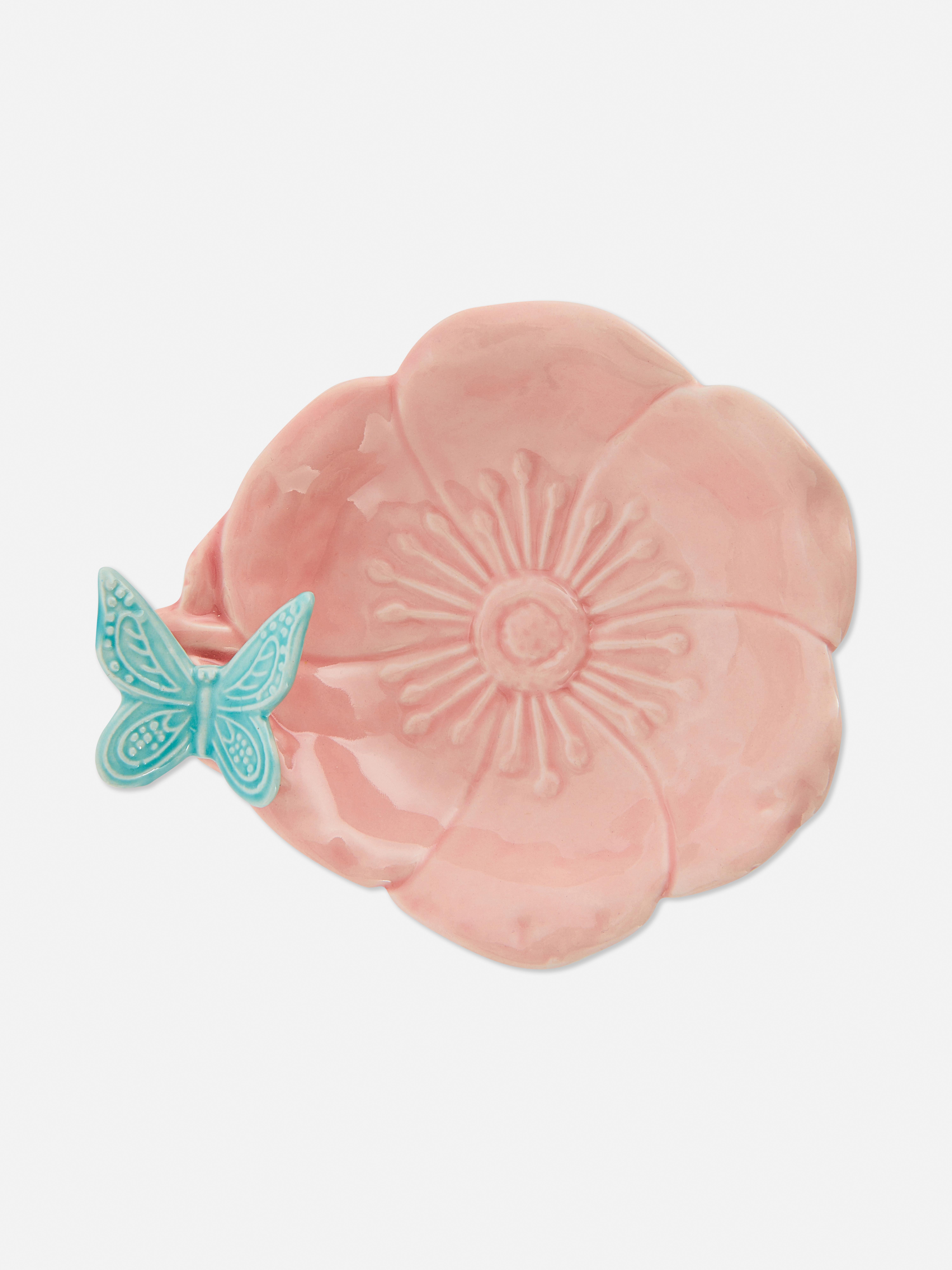 Vide-poches à motif papillon en relief