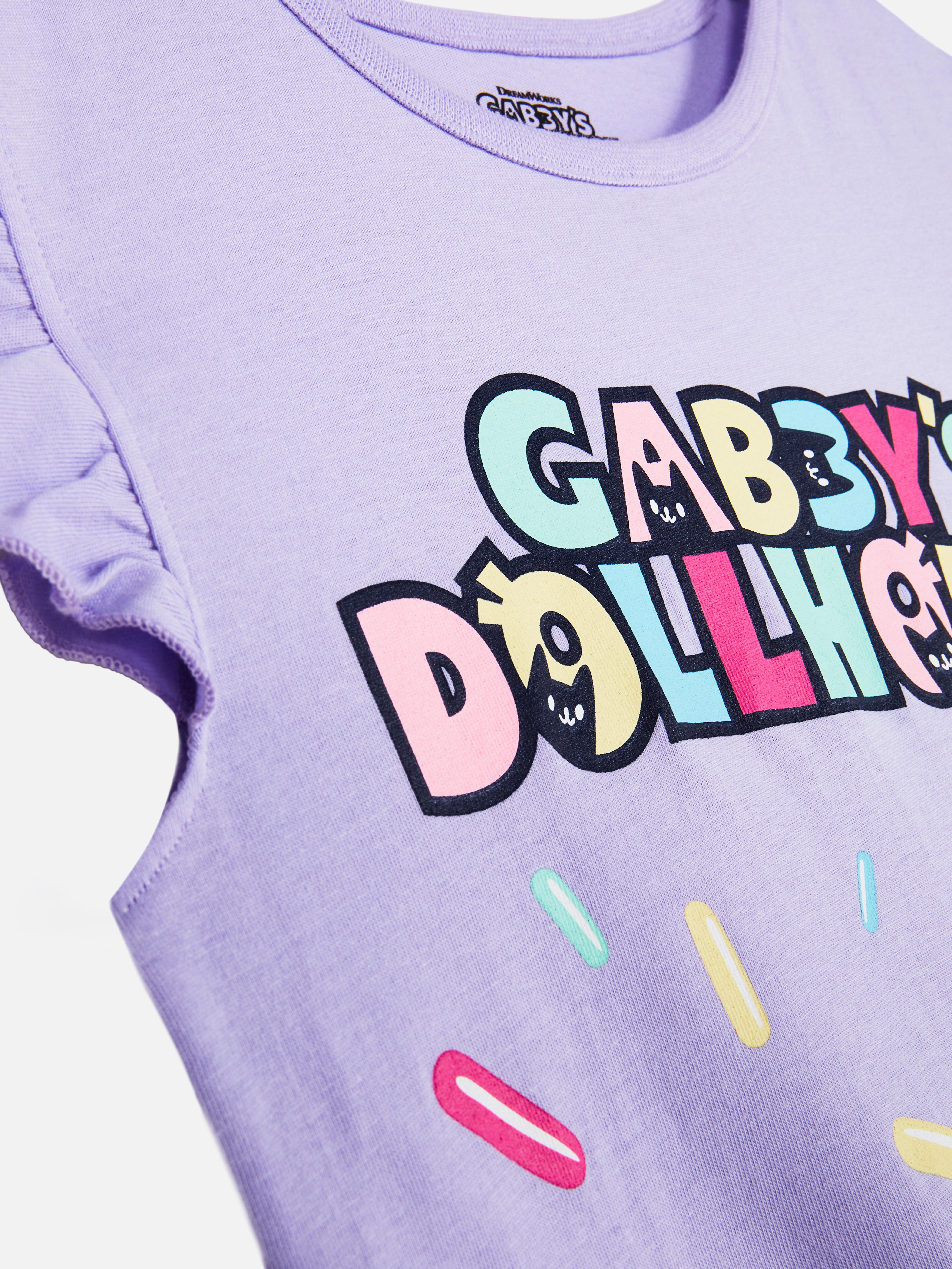 1,5–8 Jahre | „Gabby's Dollhouse Kuchi“ Schlaf-T-Shirt mit Rüschen