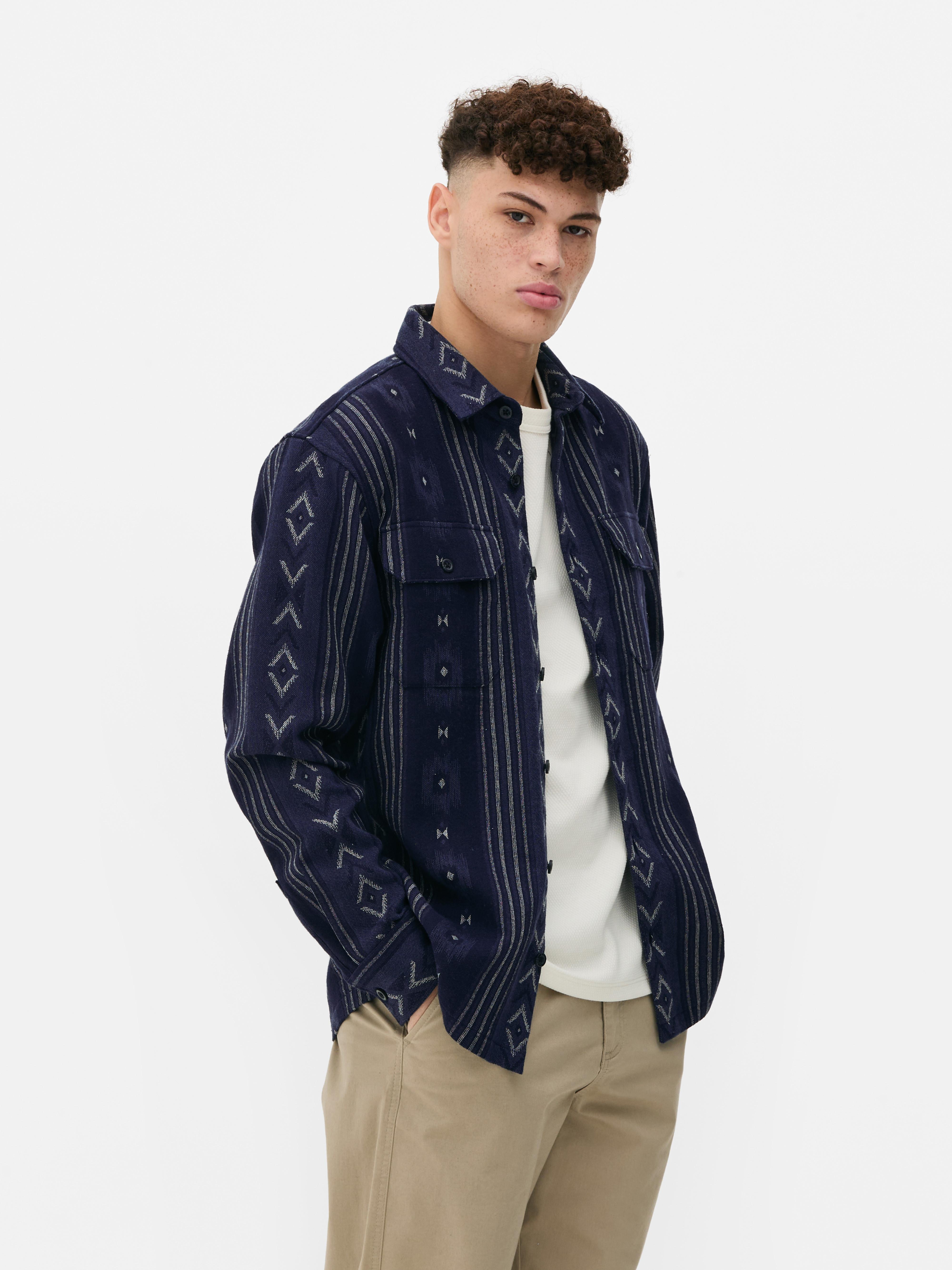 Jacquard Long Sleeve Shirt