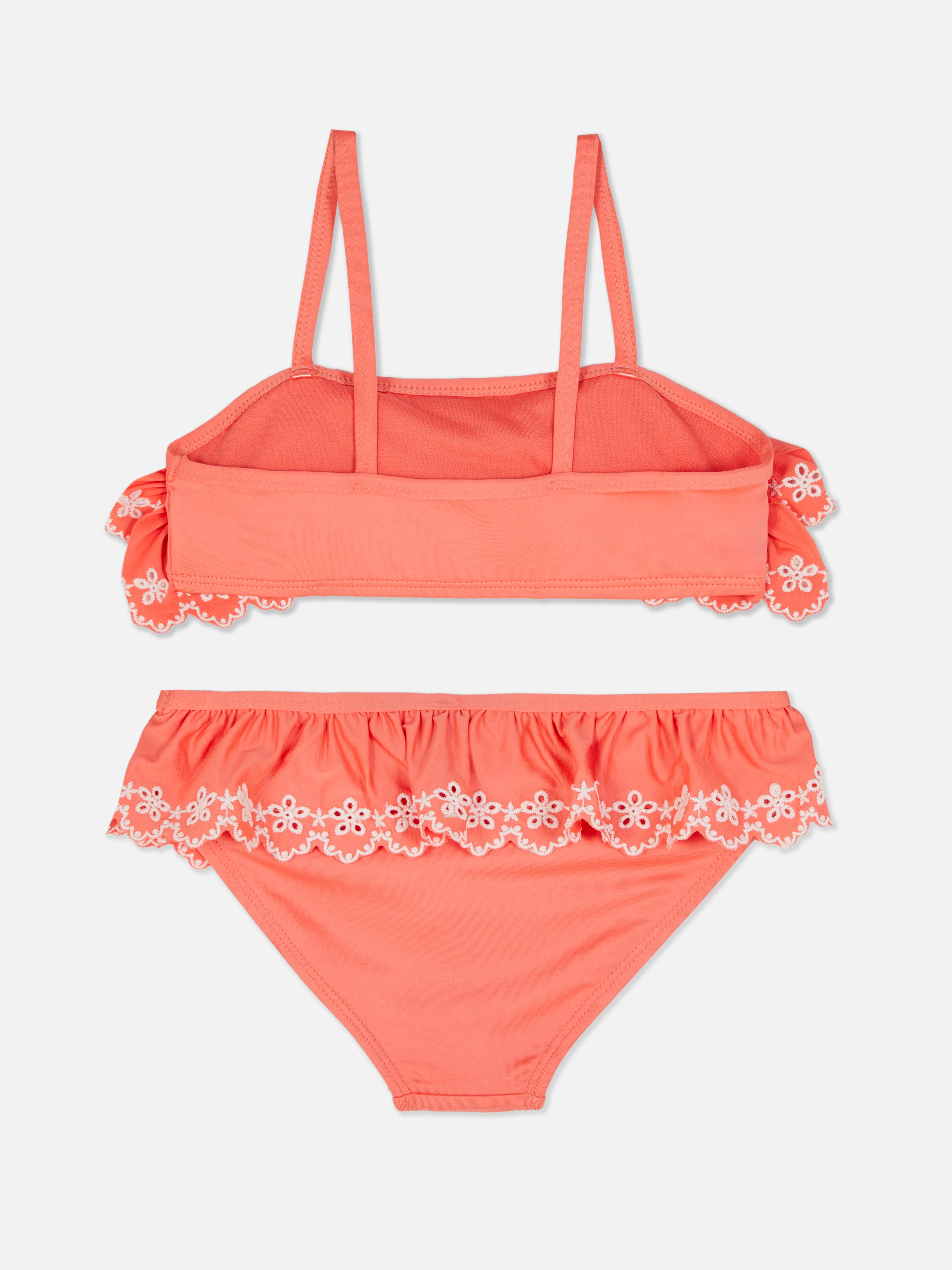 Set bikini a balze in pizzo sangallo