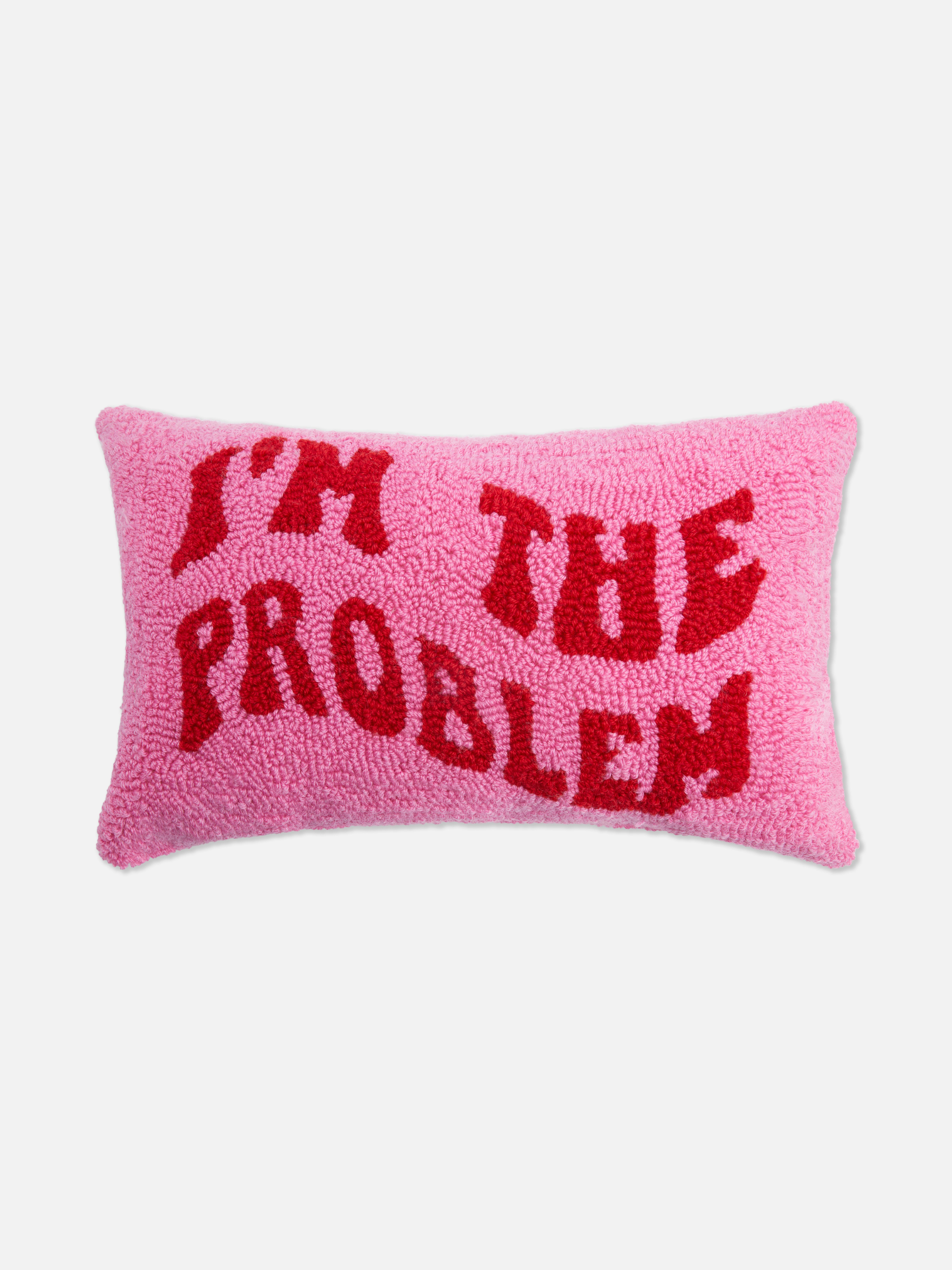 Coussin décoratif punch needle I'm the Problem