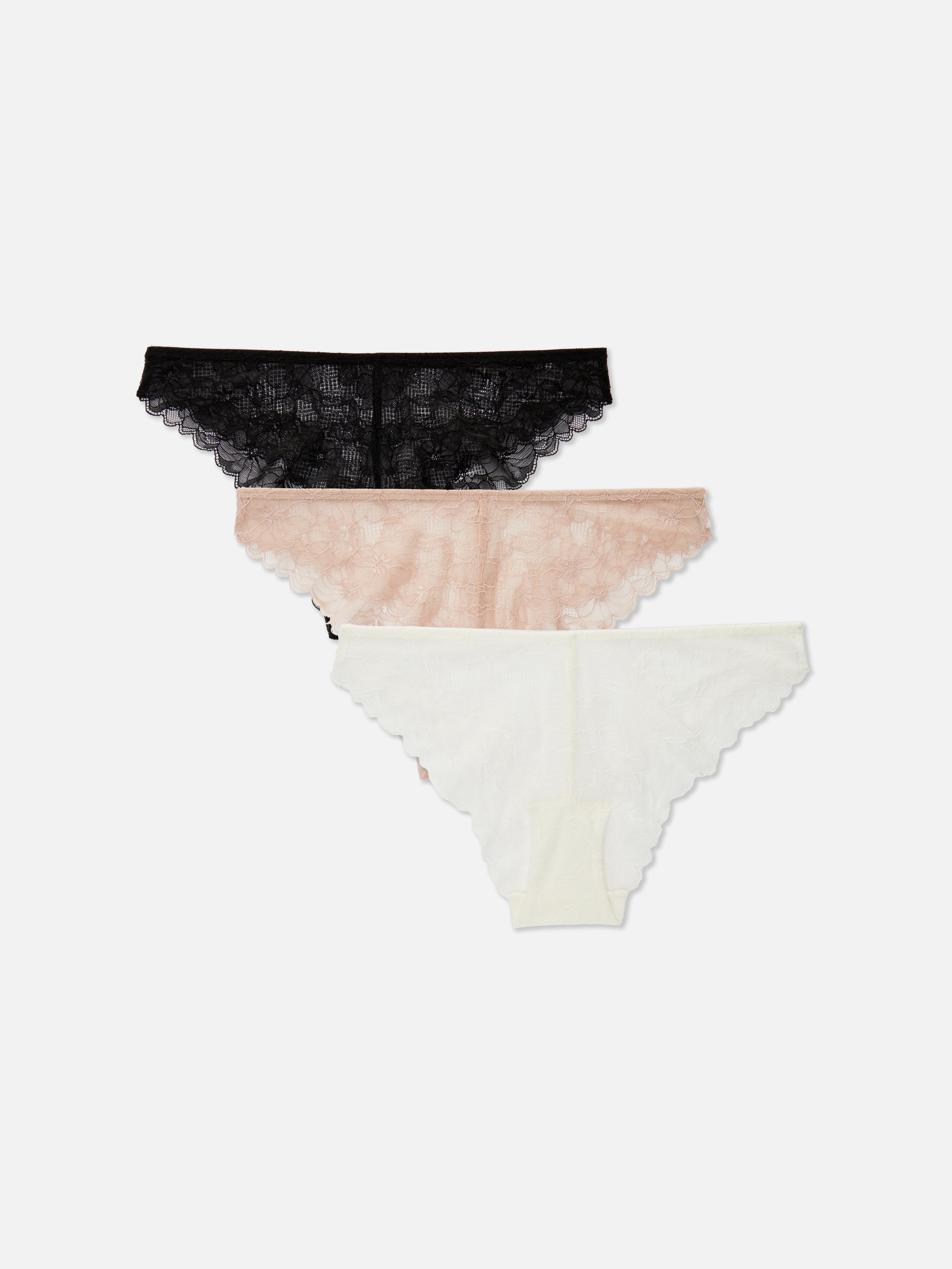 Kanten Brazilian slips, set van 3