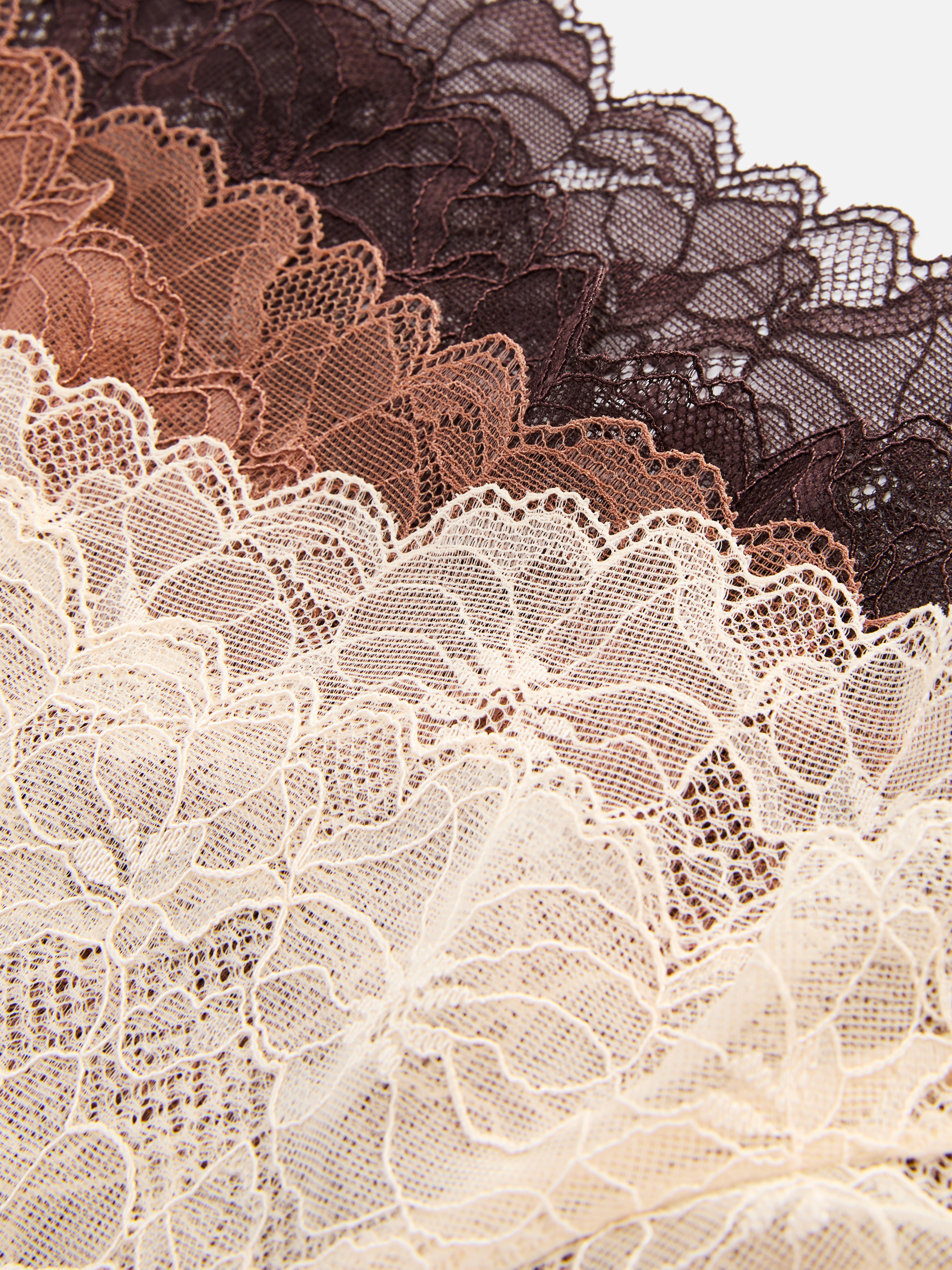 3pk Brazilian Lace Briefs