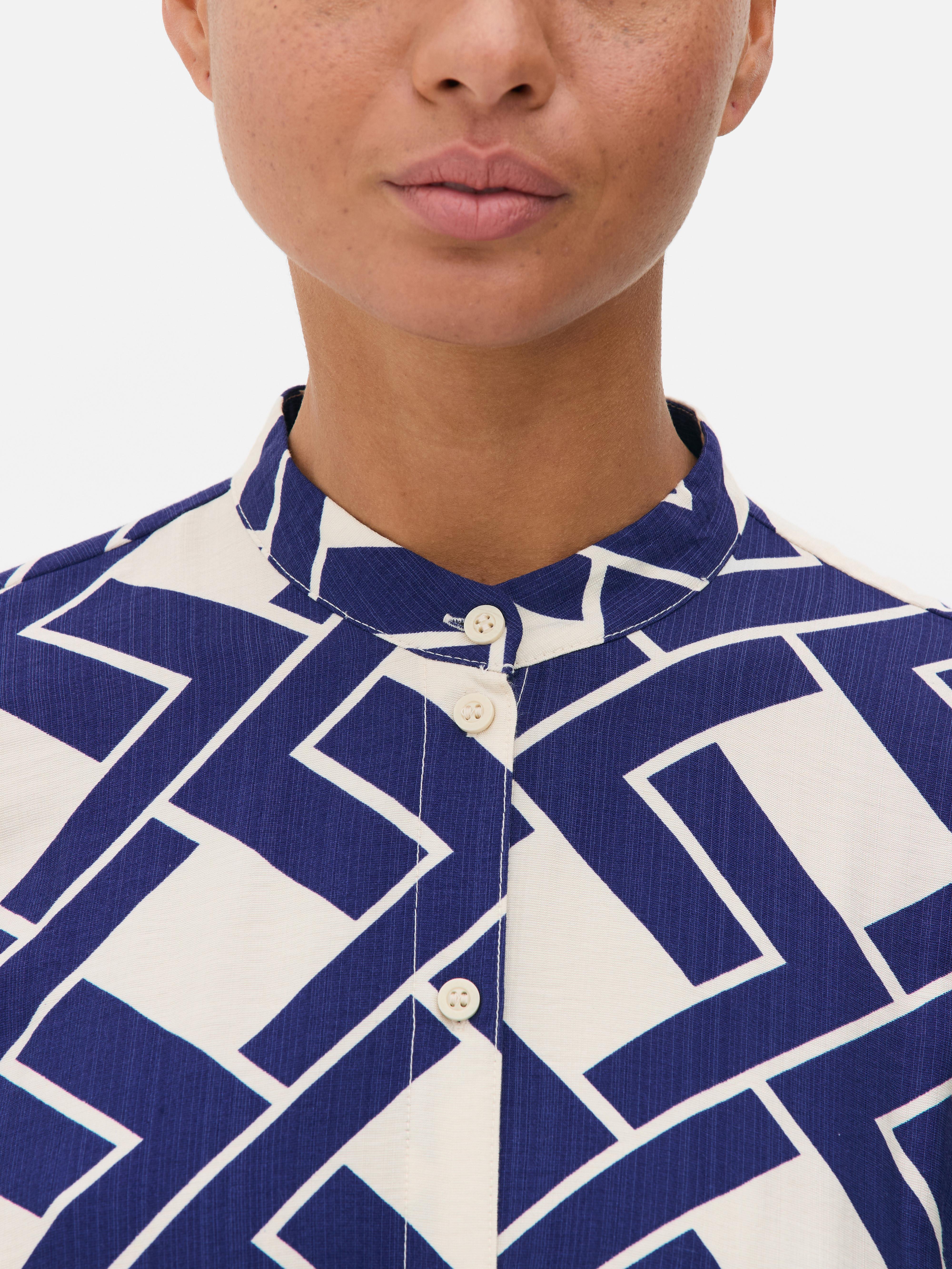 Geometric Shirt Dress