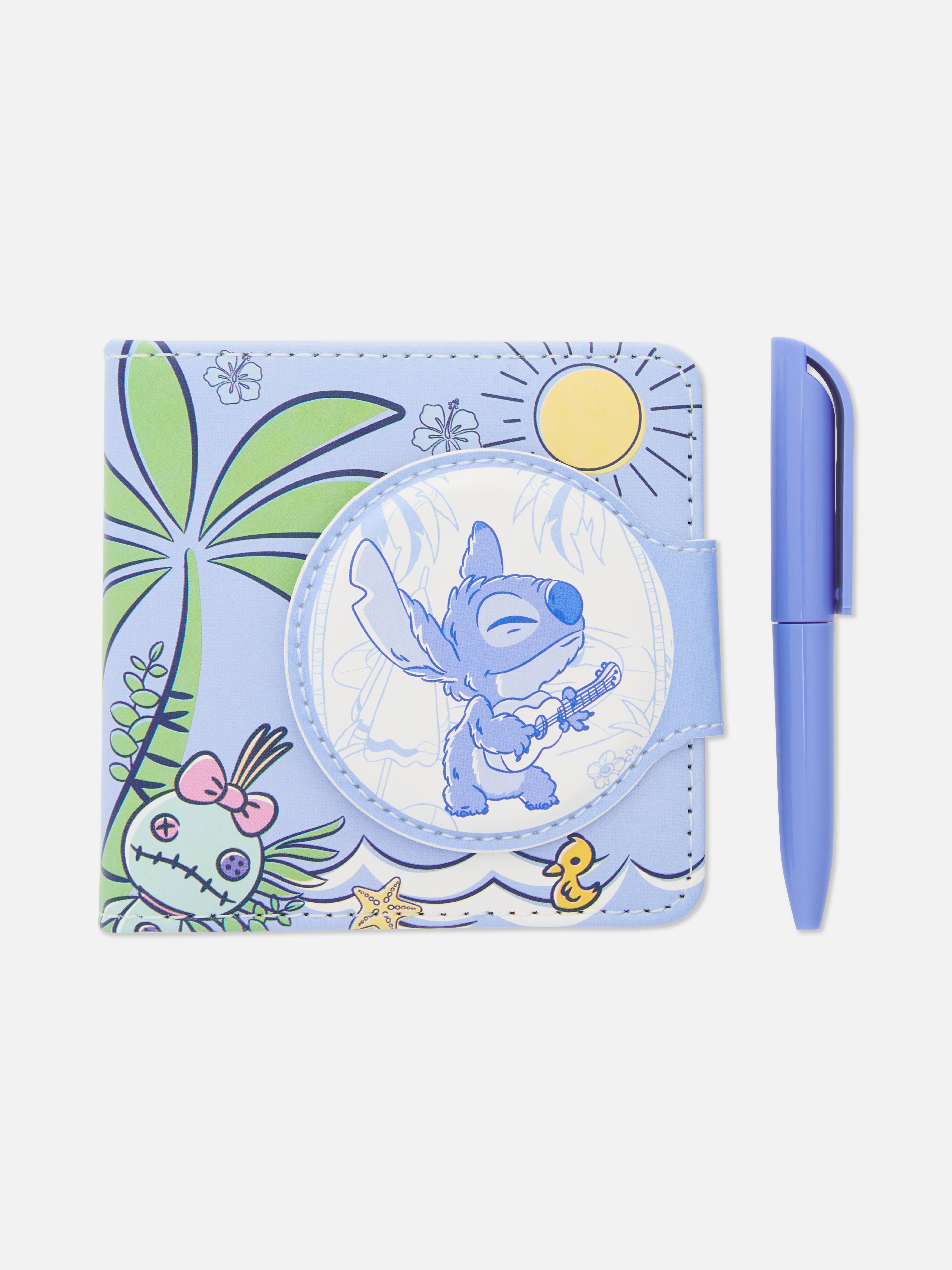 Set van minipen en notitieboekje Disney's Stitch