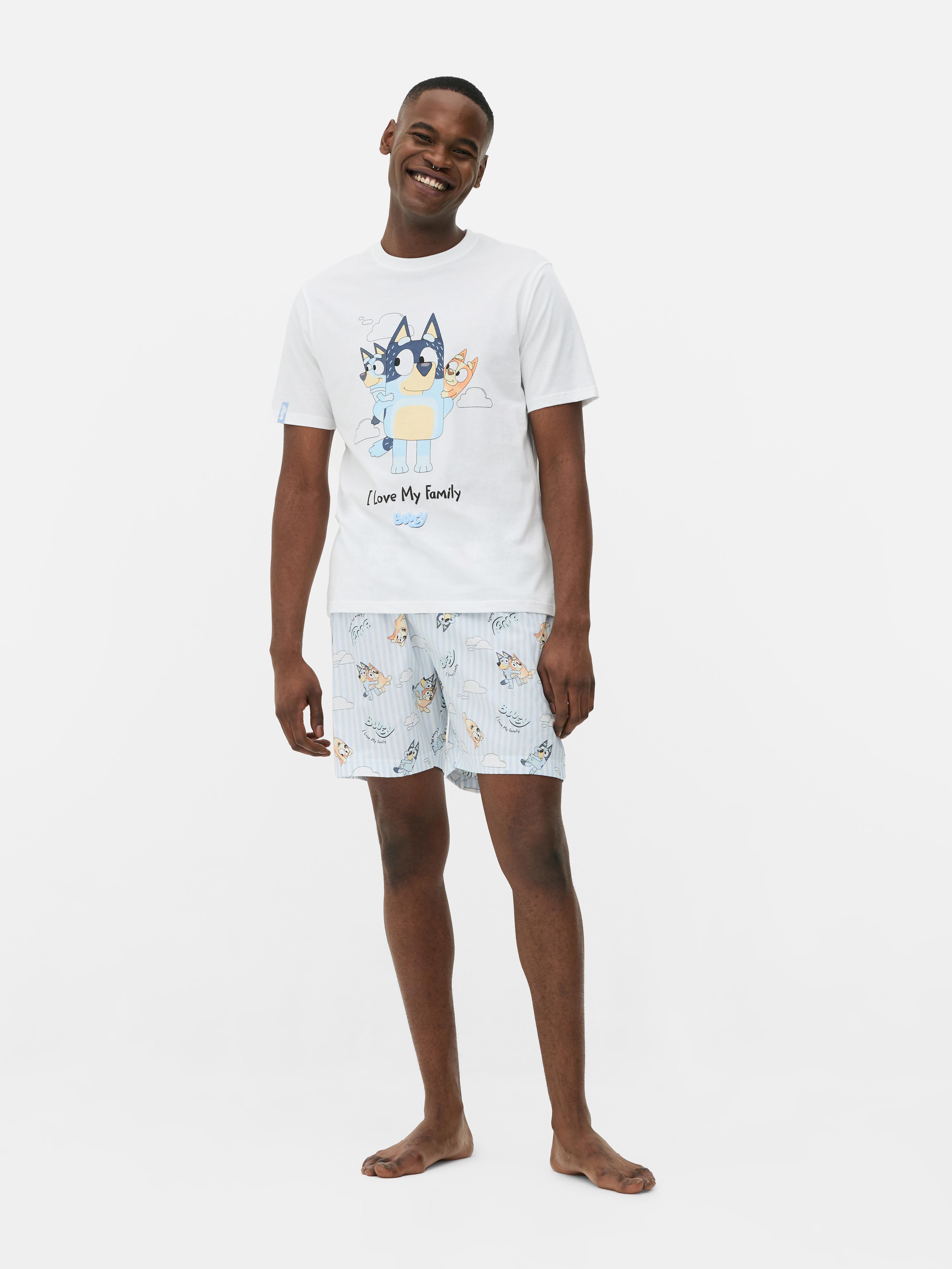 Men's Bluey T-Shirt and Shorts Family Matching Pyjamas