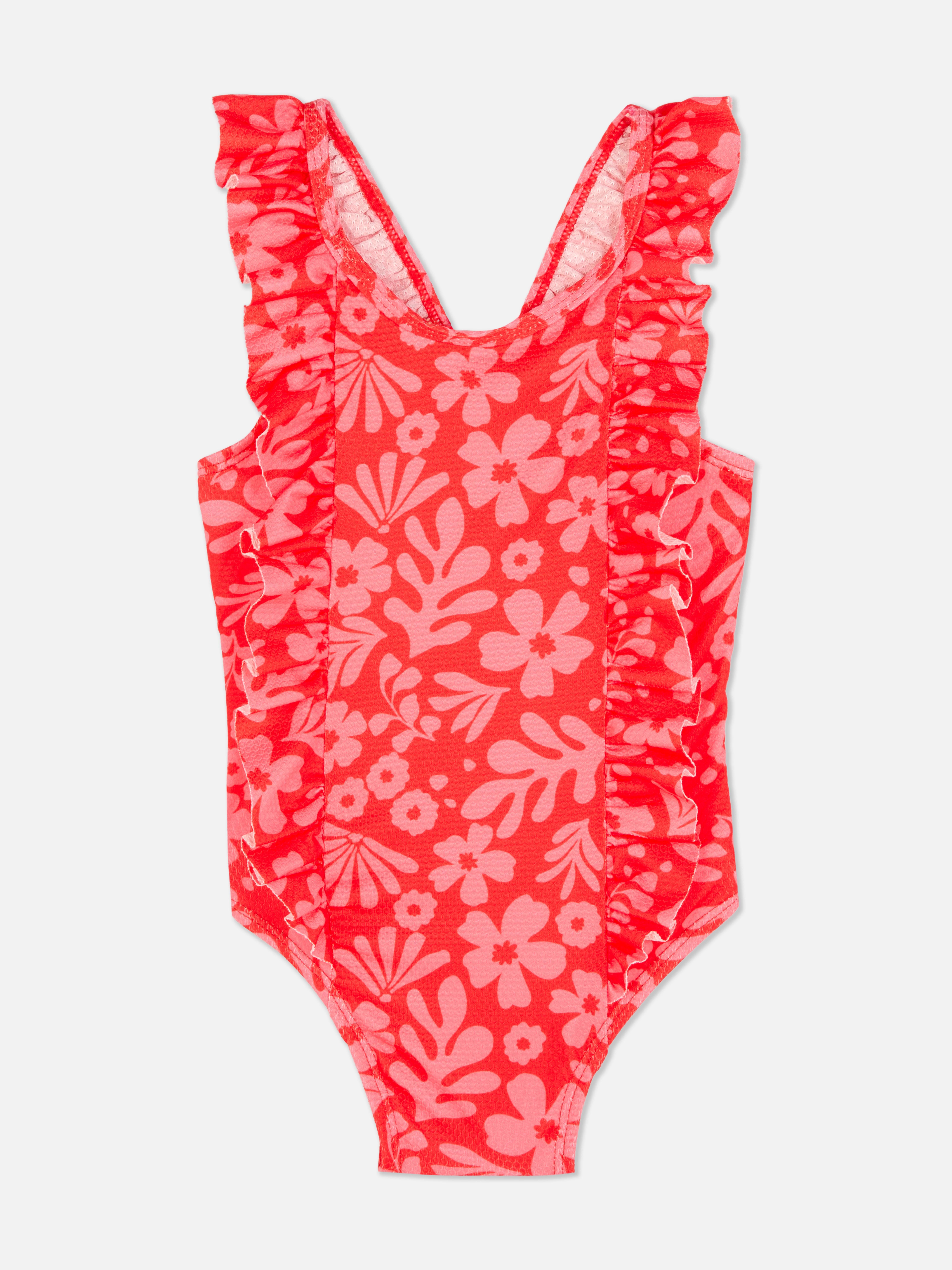 Ruffled Floral Swimsuit