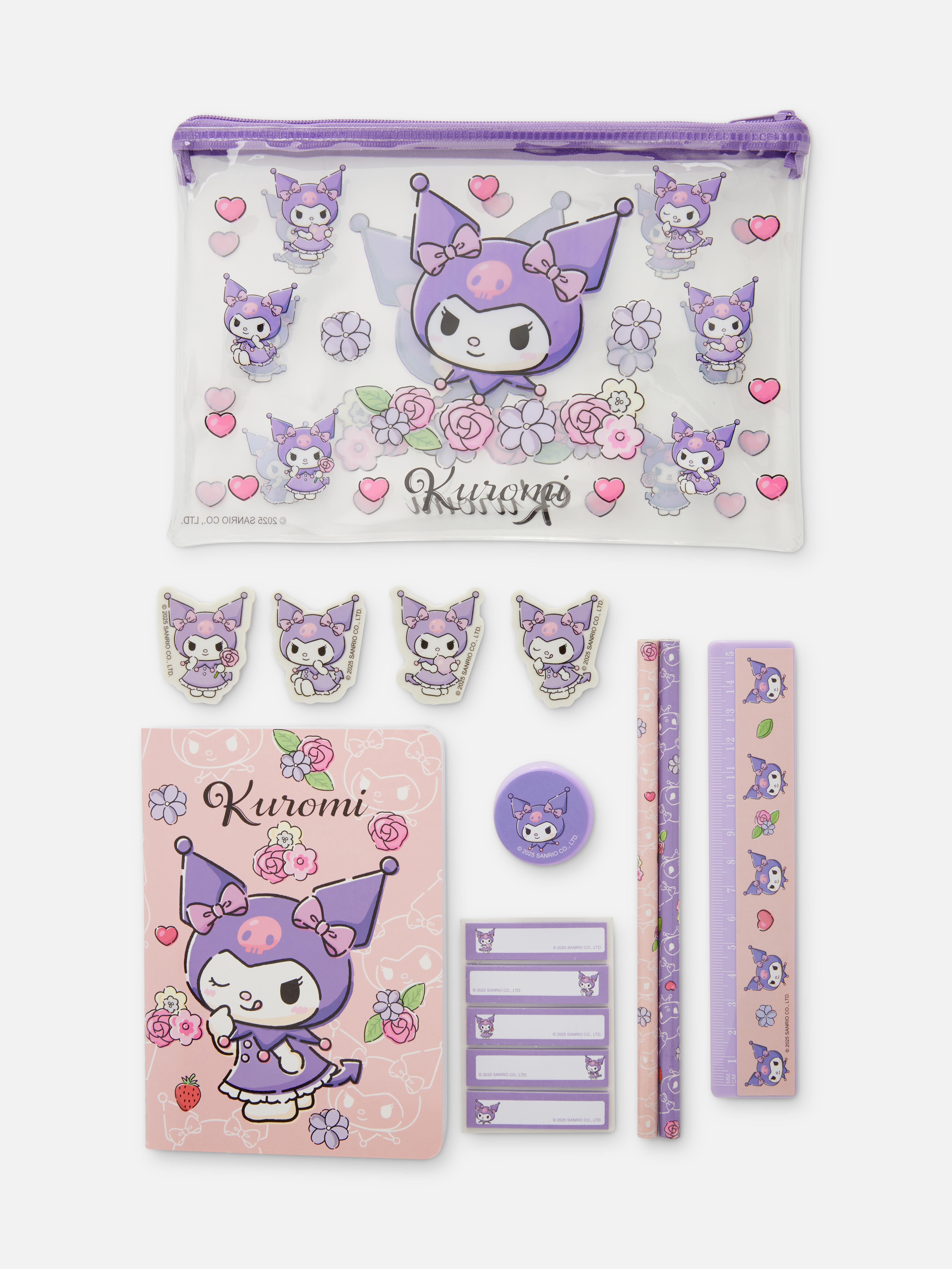 Hello Kitty Kuromi Stationery Set