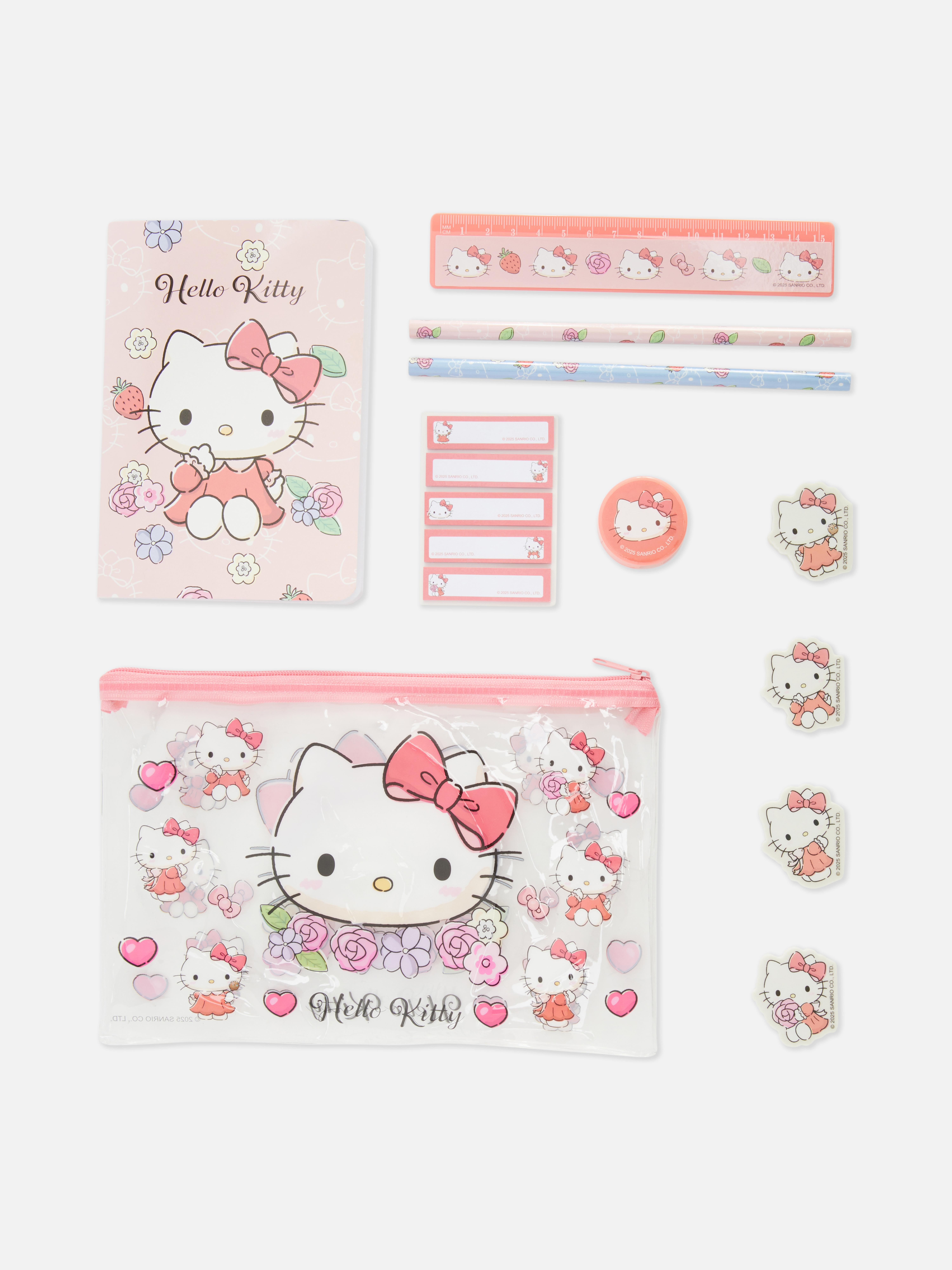 Hello Kitty Pencil Case and Stationery Bundle