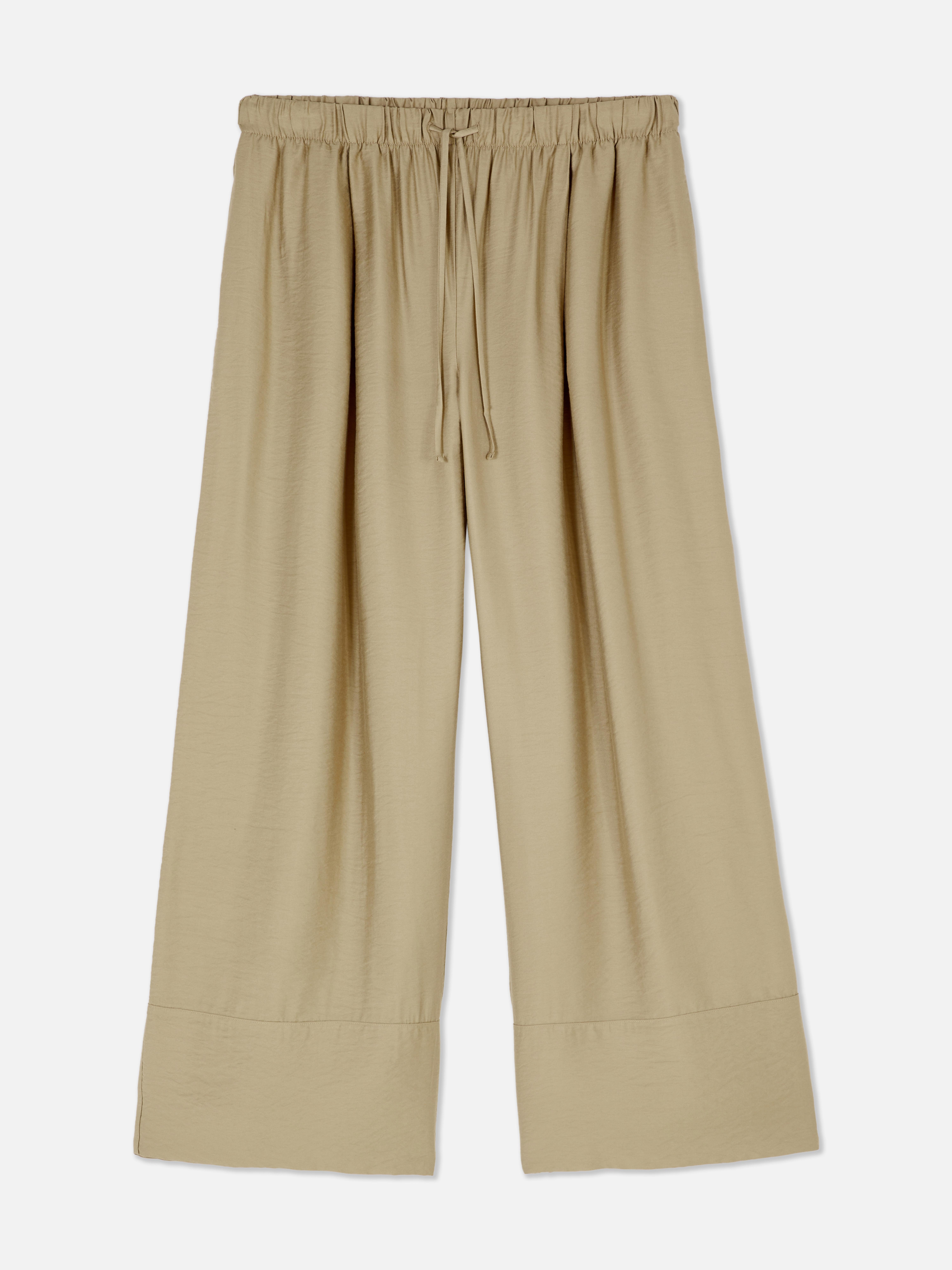 Satijnen broek met rechte pijpen The Edit