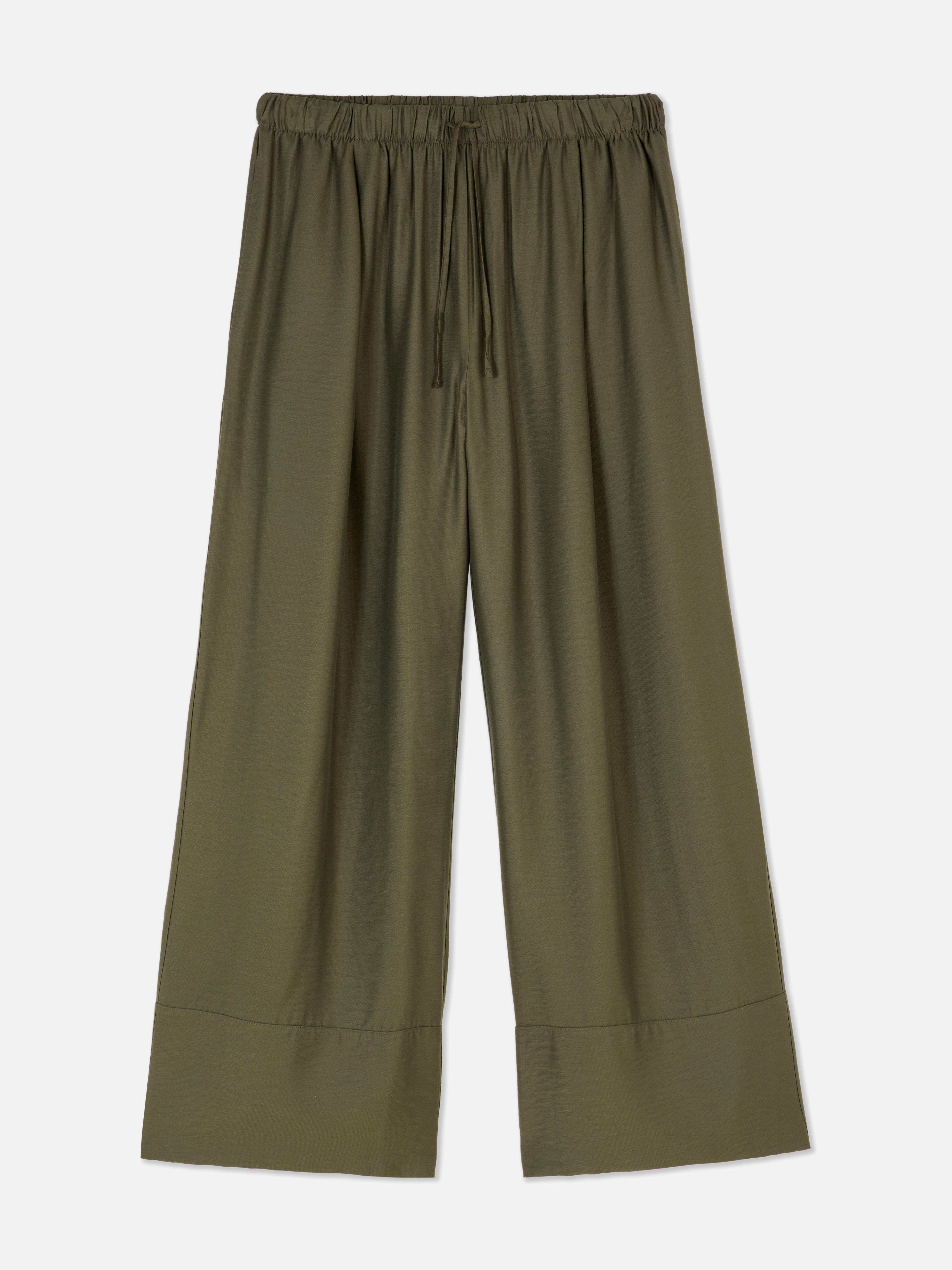 Satijnen broek met rechte pijpen The Edit