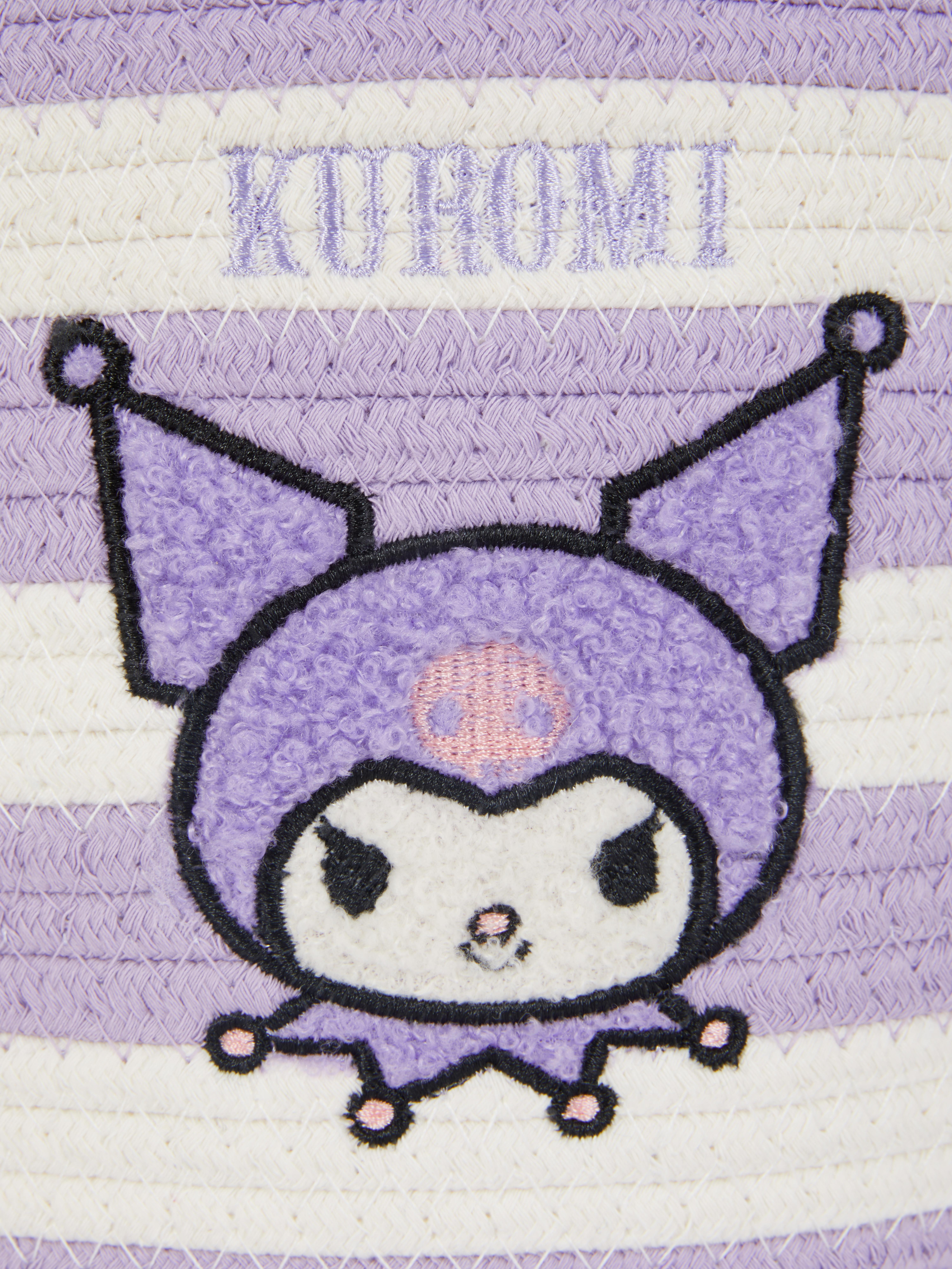 Pruhovaný kôš Hello Kitty Kuromi